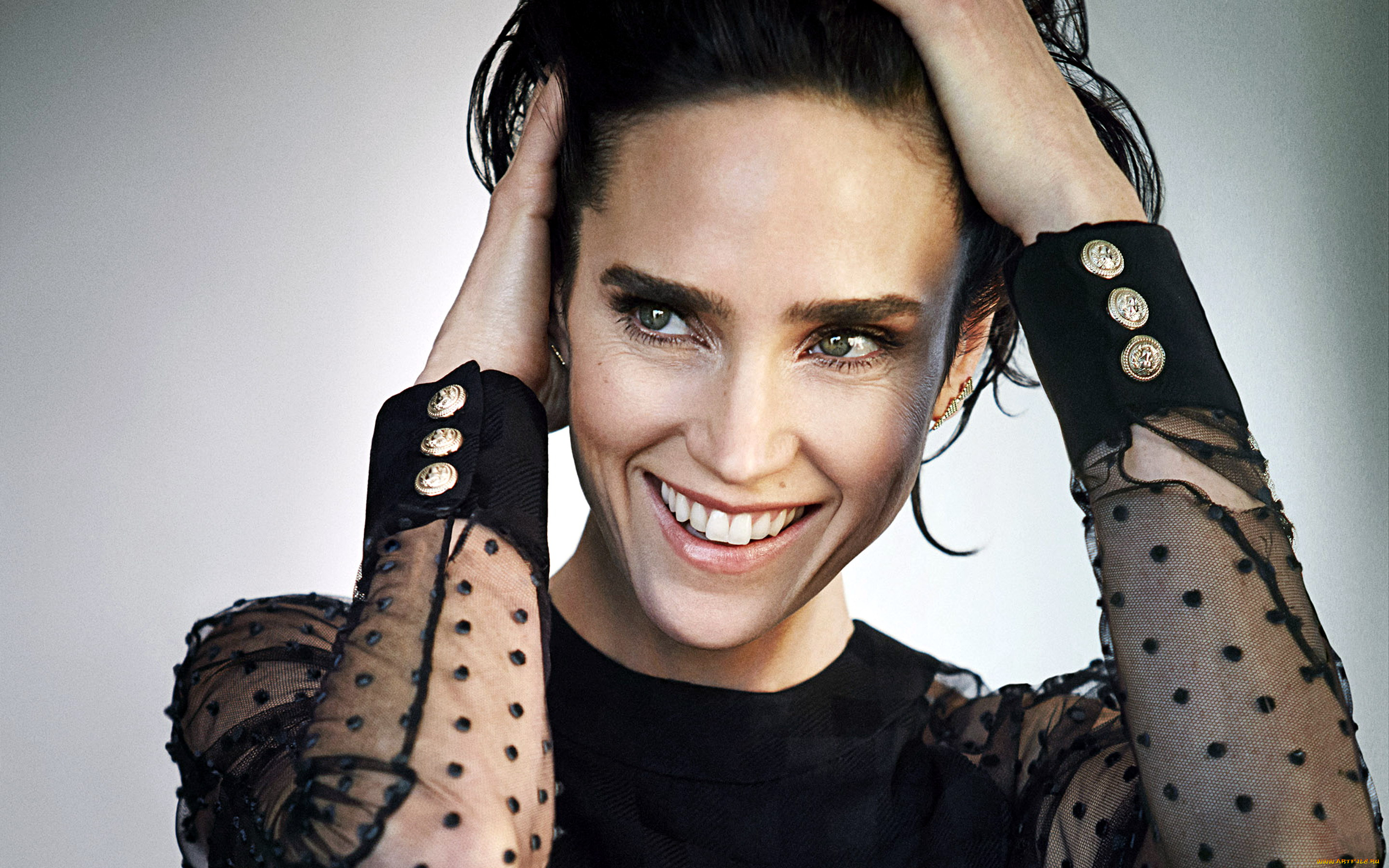 девушки, jennifer, connelly, улыбка