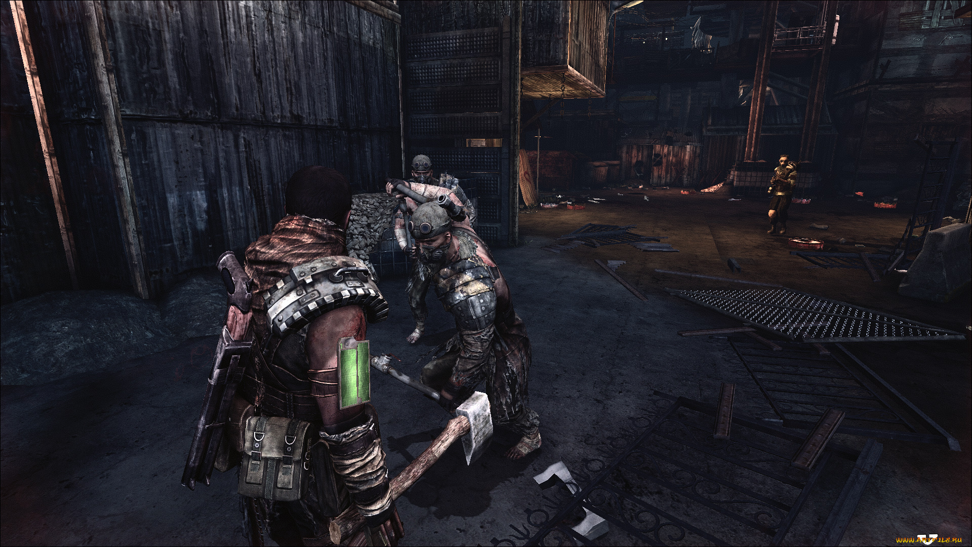 видео, игры, afterfall, , insanity, человек, оружие, монстры