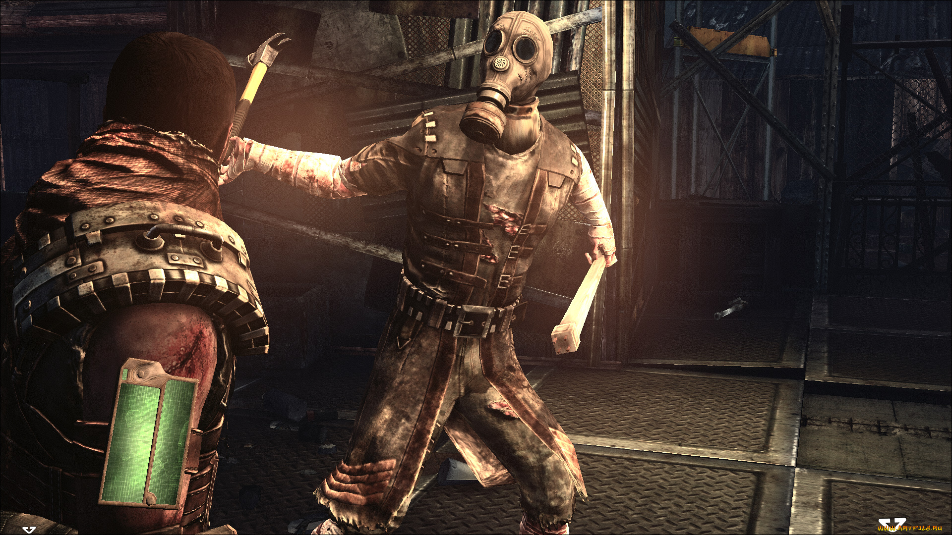 видео, игры, afterfall, , insanity, человек, оружие, монстр