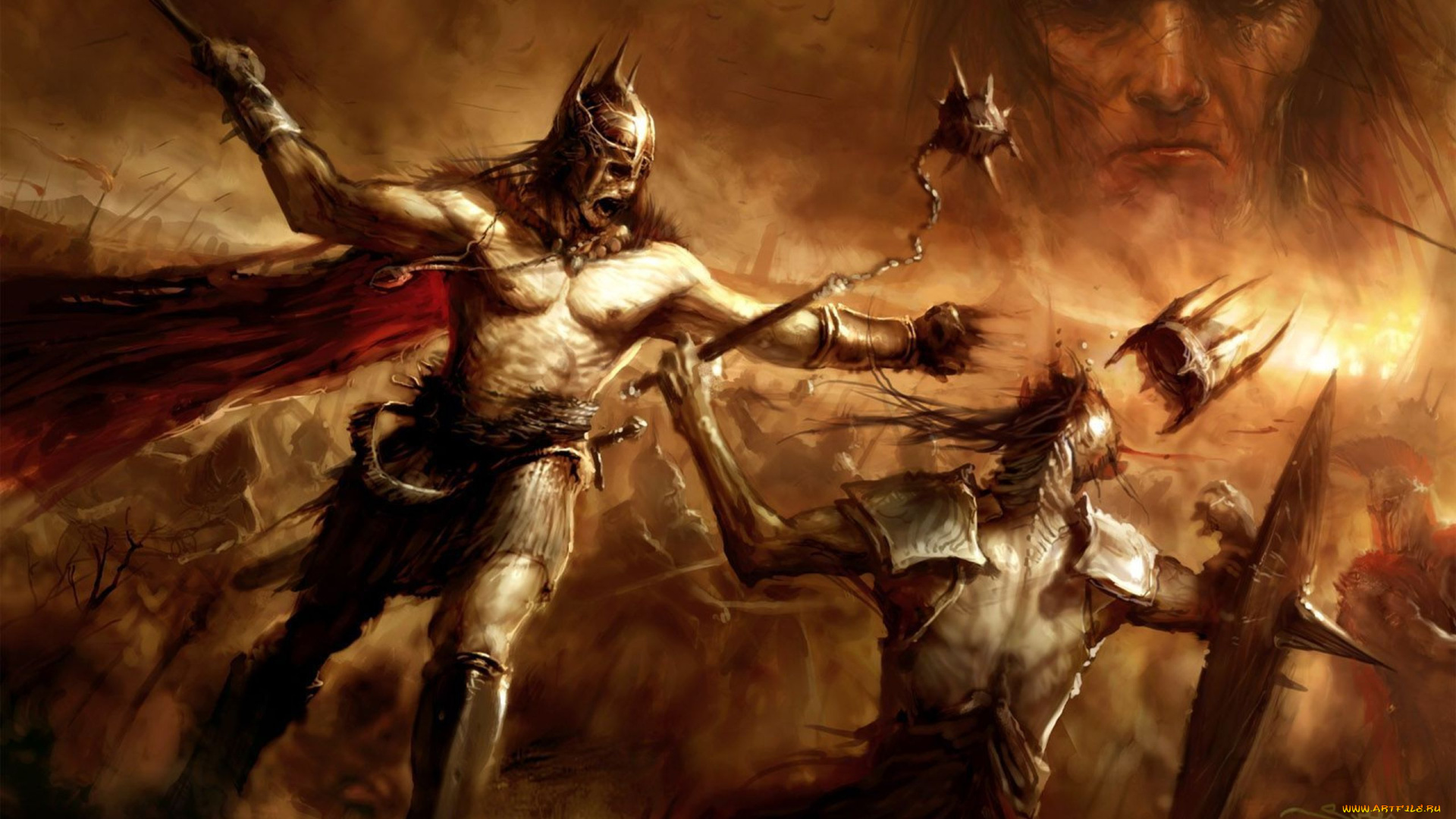 видео, игры, age, of, conan, , hyborian, adventures, конан, бой