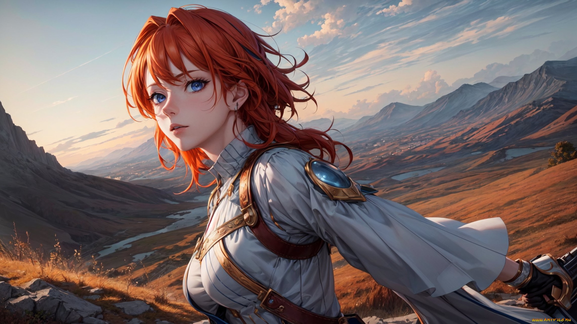 аниме, пейзажи, , природа, нейросети, графика, нейроарт, ai, art, нейронные, сети, рисунки, нейро, искусство, девушка