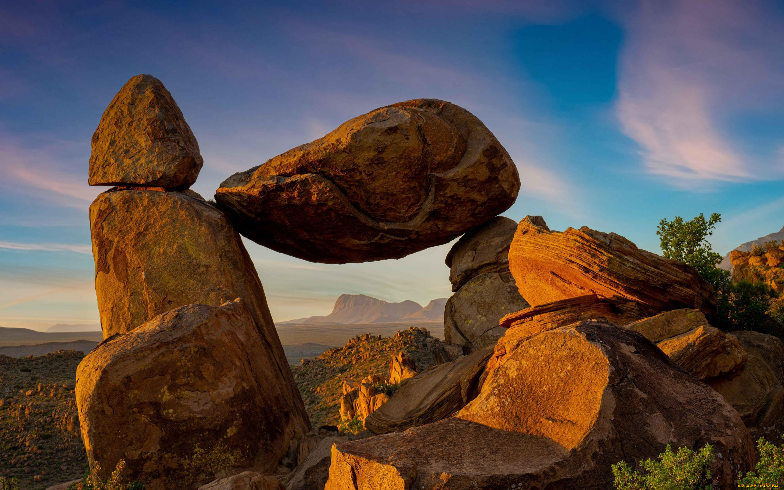 balancing, rock, big, bend, national, park, texas, природа, горы, balancing, rock, big, bend, national, park