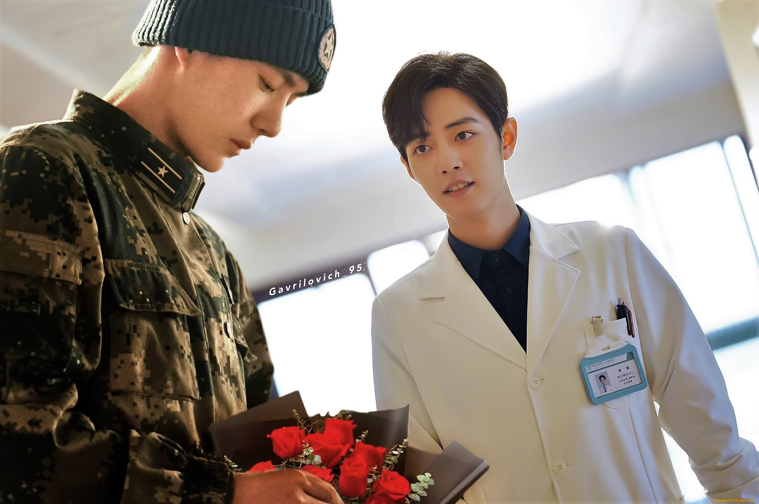 разное, компьютерный, дизайн, пилот, шапка, форма, букет, врач, ван, ибо, сяо, чжань