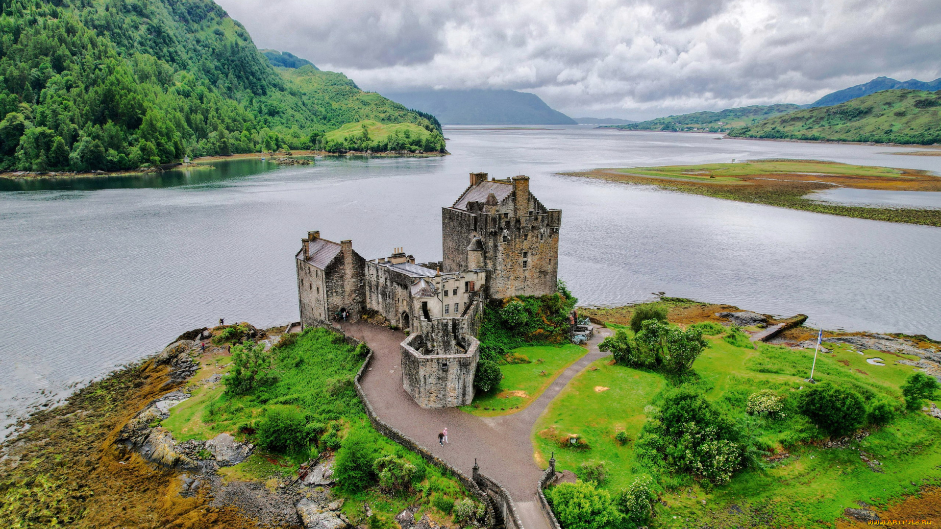eilean, donan, castle, scotland, города, замок, эйлен-донан, , шотландия, eilean, donan, castle