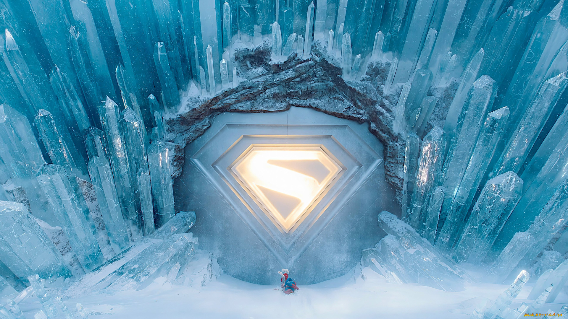 рисованное, кино, , мультфильмы, superman, 2025, крепость, одиночества, лед, снег, холод