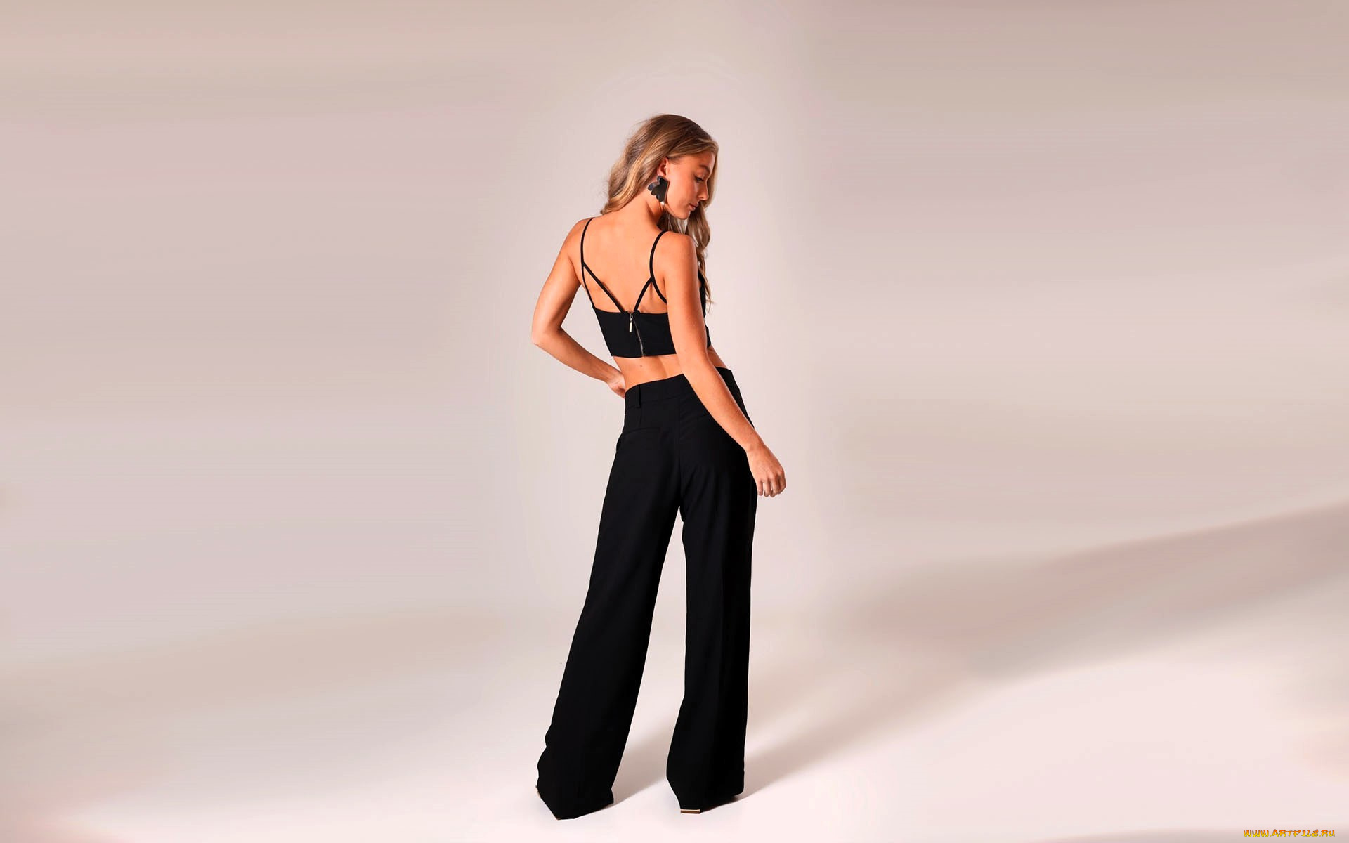 девушки, tara, goddard, русая, топ, брюки