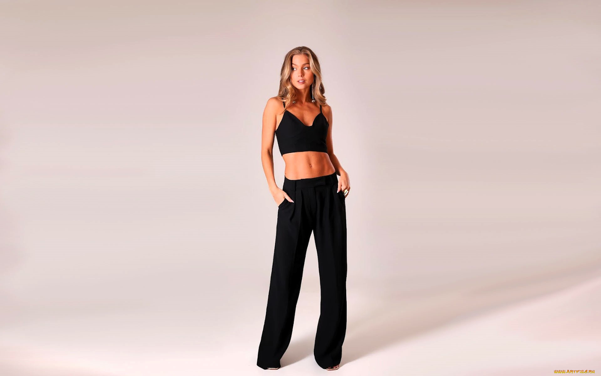 девушки, tara, goddard, русая, топ, брюки