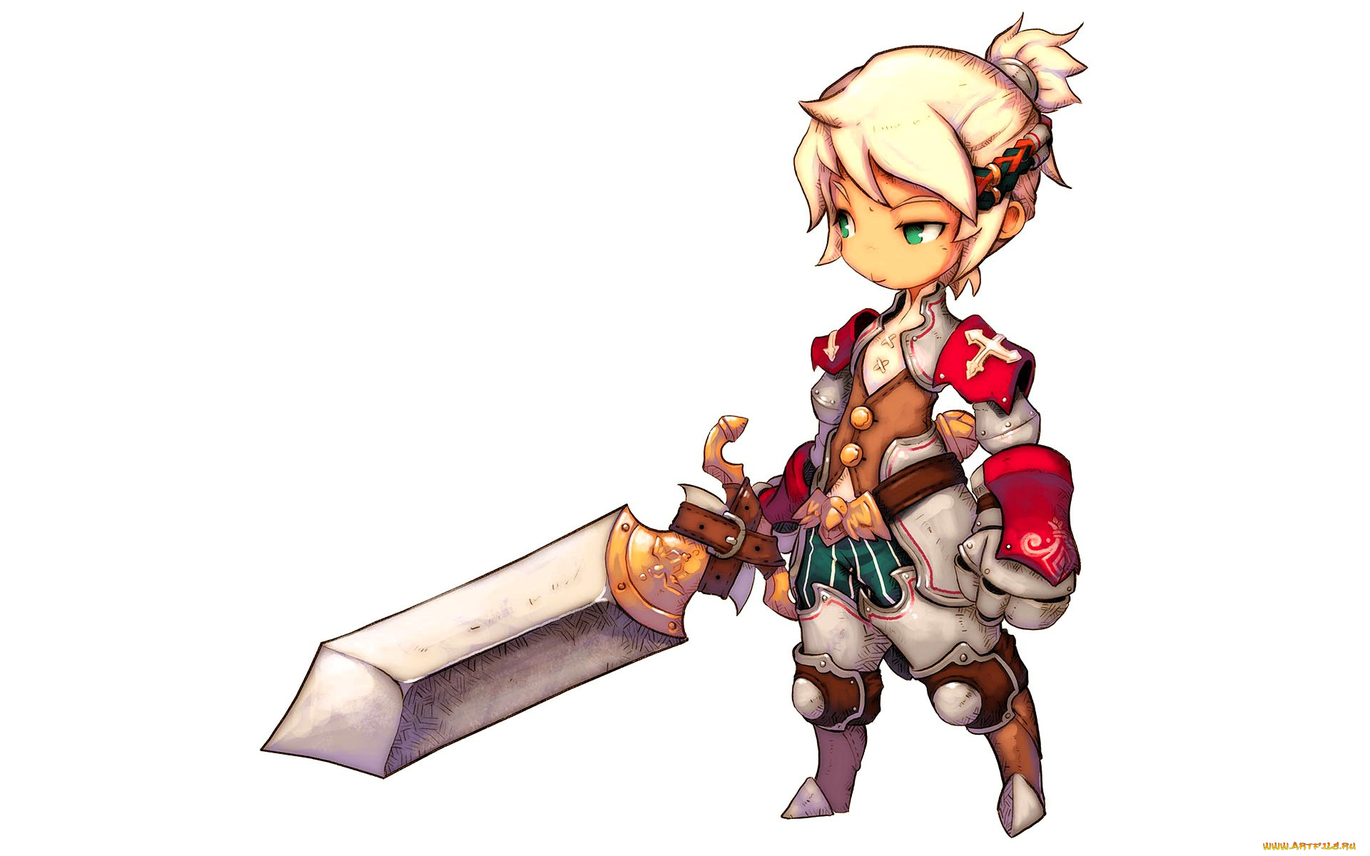 видео, игры, dragonica, персонаж, чиби, оружие