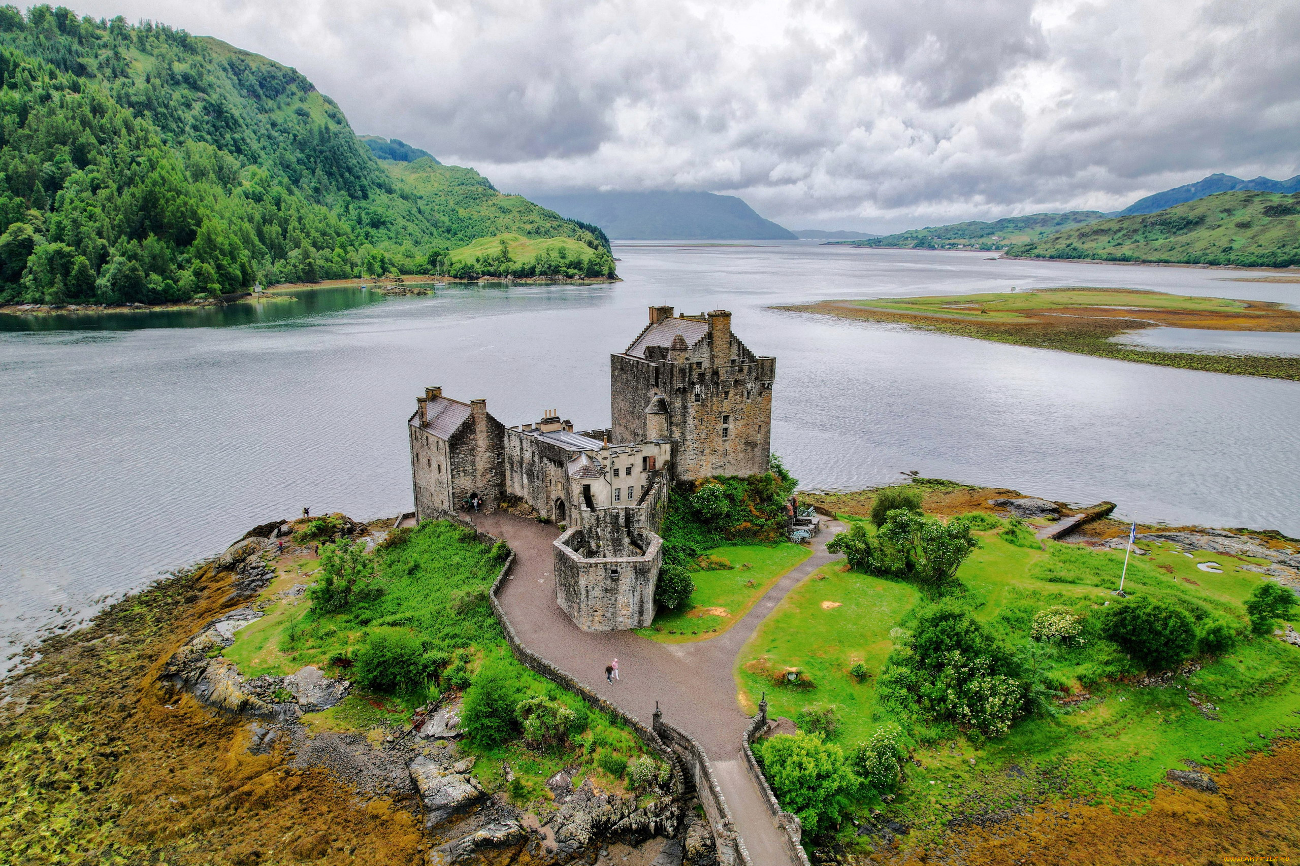 eilean, donan, castle, scotland, города, замок, эйлен-донан, , шотландия, eilean, donan, castle