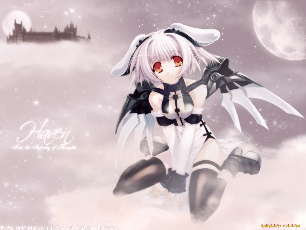 аниме, angels, demons, девушка, крылья, ангел, механический