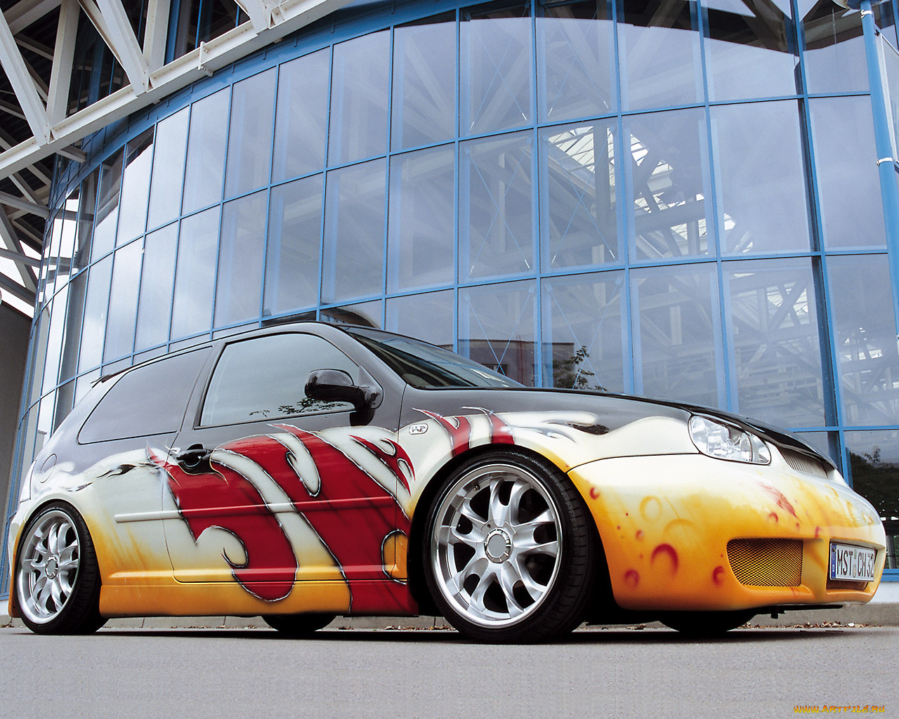 volkswagen, golf, iv, tuning, автомобили