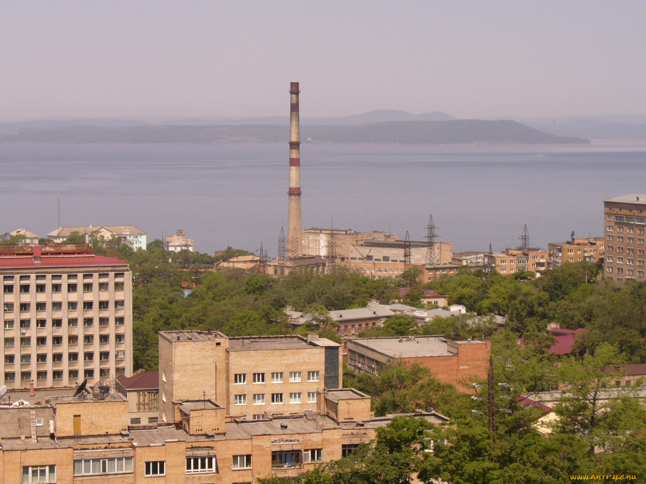 владивосток, города, панорамы