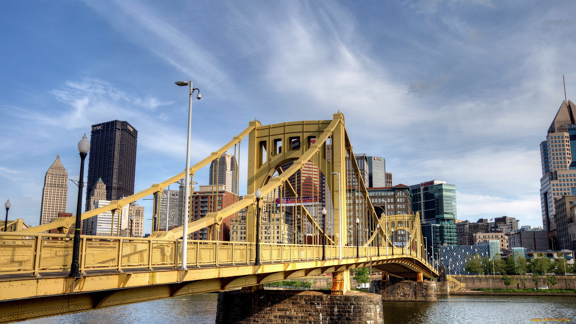 города, мосты, мост, pittsburgh, город, pennsylvania