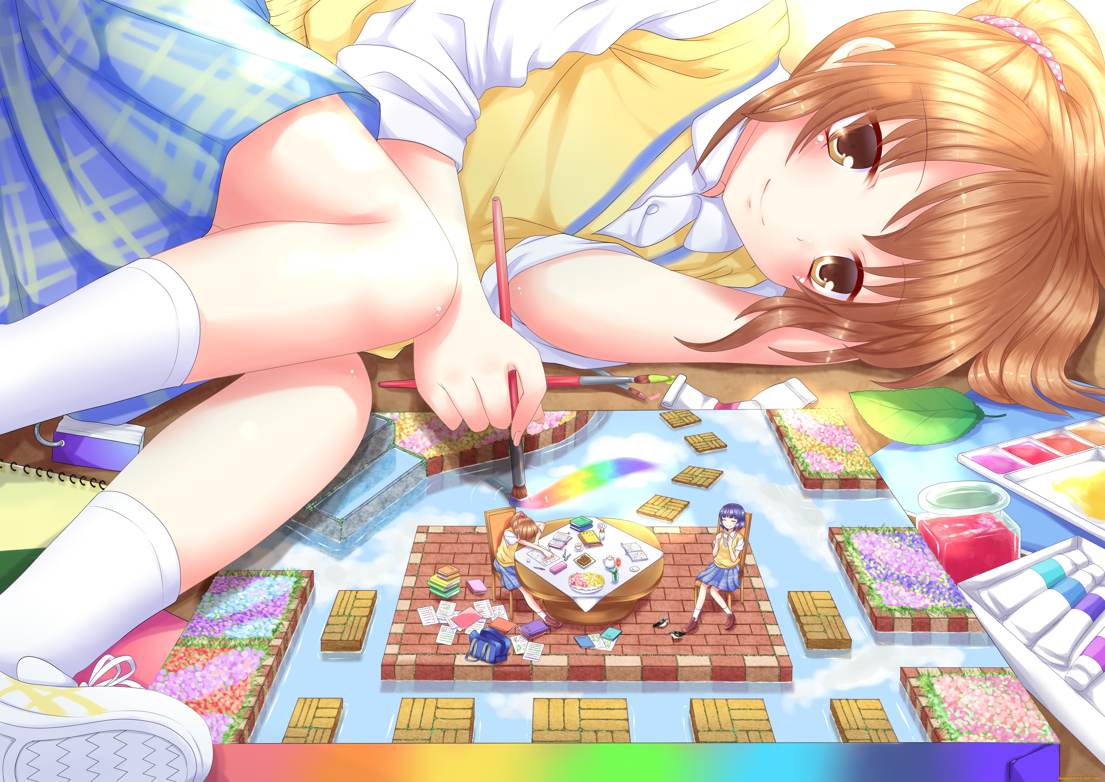 аниме, *unknown, другое, школьная, форма, девушка