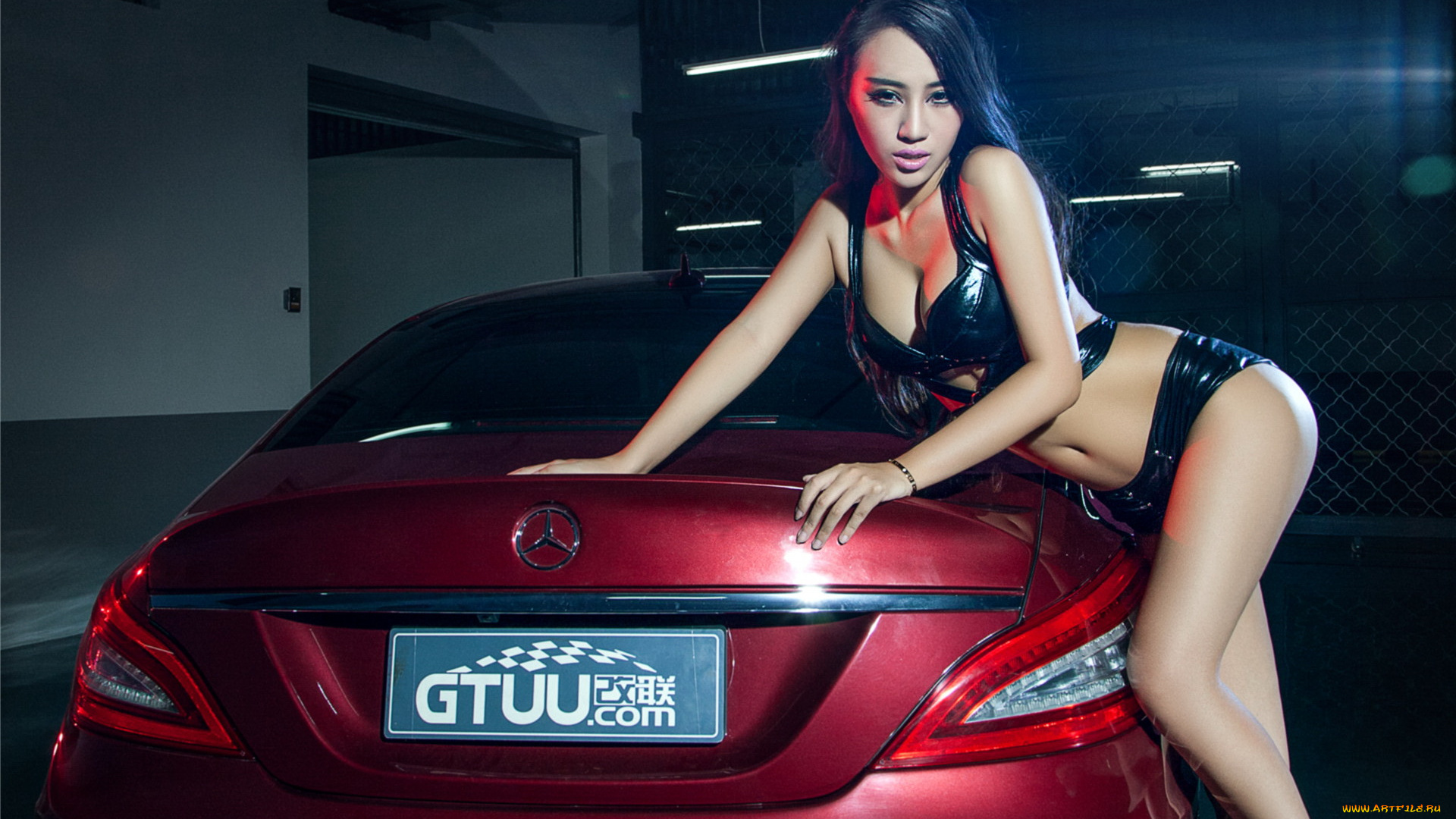 автомобили, авто, с, девушками, азиатка, автомобиль, девушка