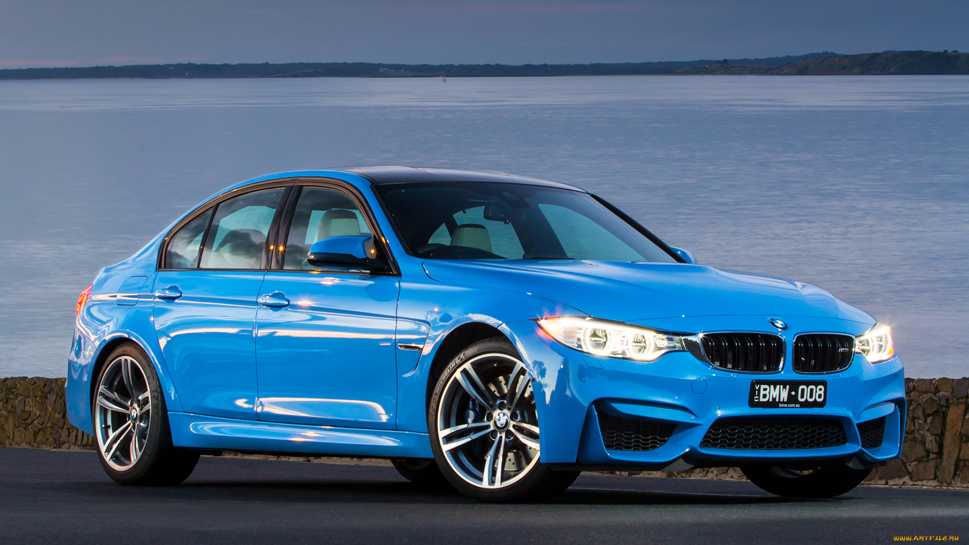 автомобили, bmw, 2014г, f80, au-spec, m3, голубой