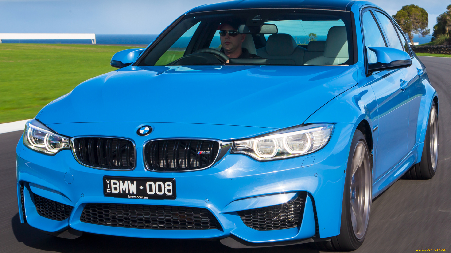 автомобили, bmw, au-spec, m3, f80, 2014г, голубой