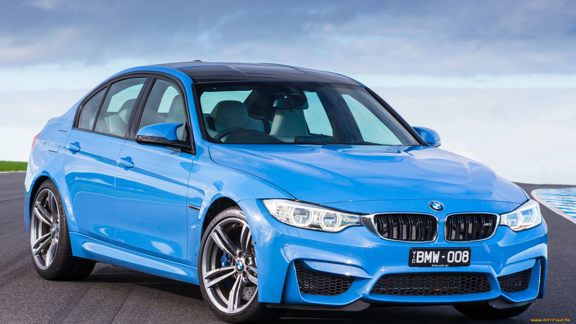 автомобили, bmw, голубой, m3, au-spec, f80, 2014г