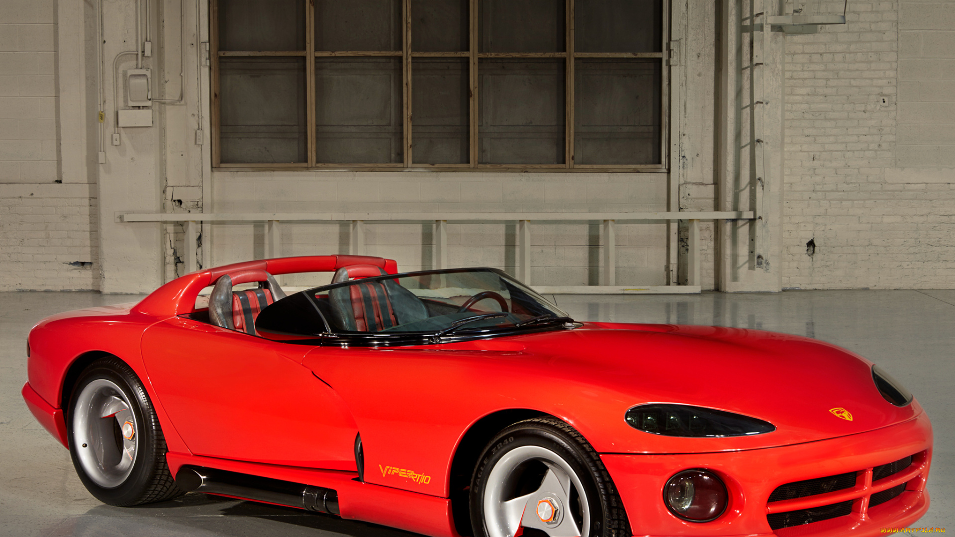 автомобили, dodge, красный, concept, rt-10, viper