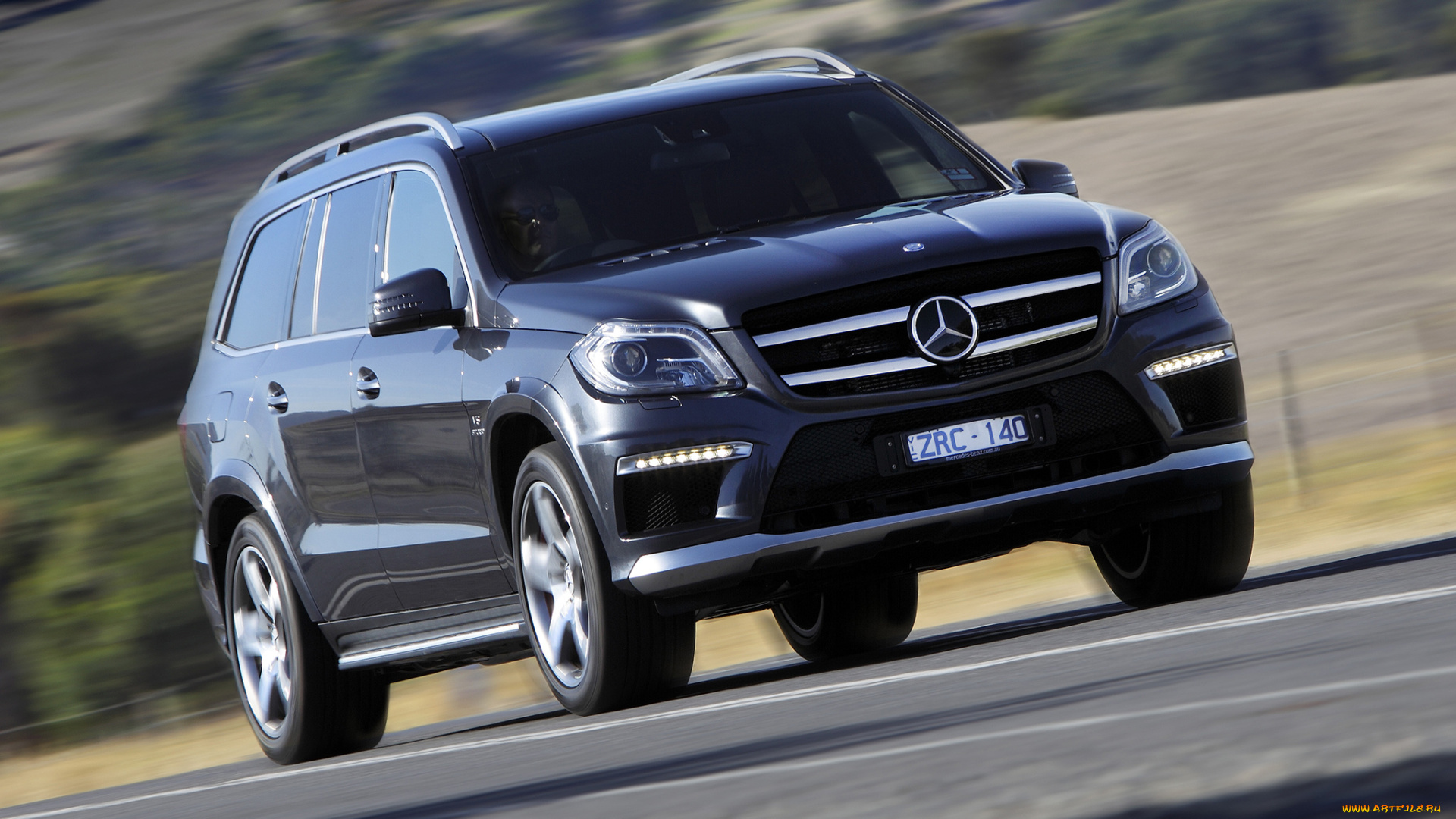 автомобили, mercedes-benz, темный, 2013г, x166, au-spec, gl, 63, amg