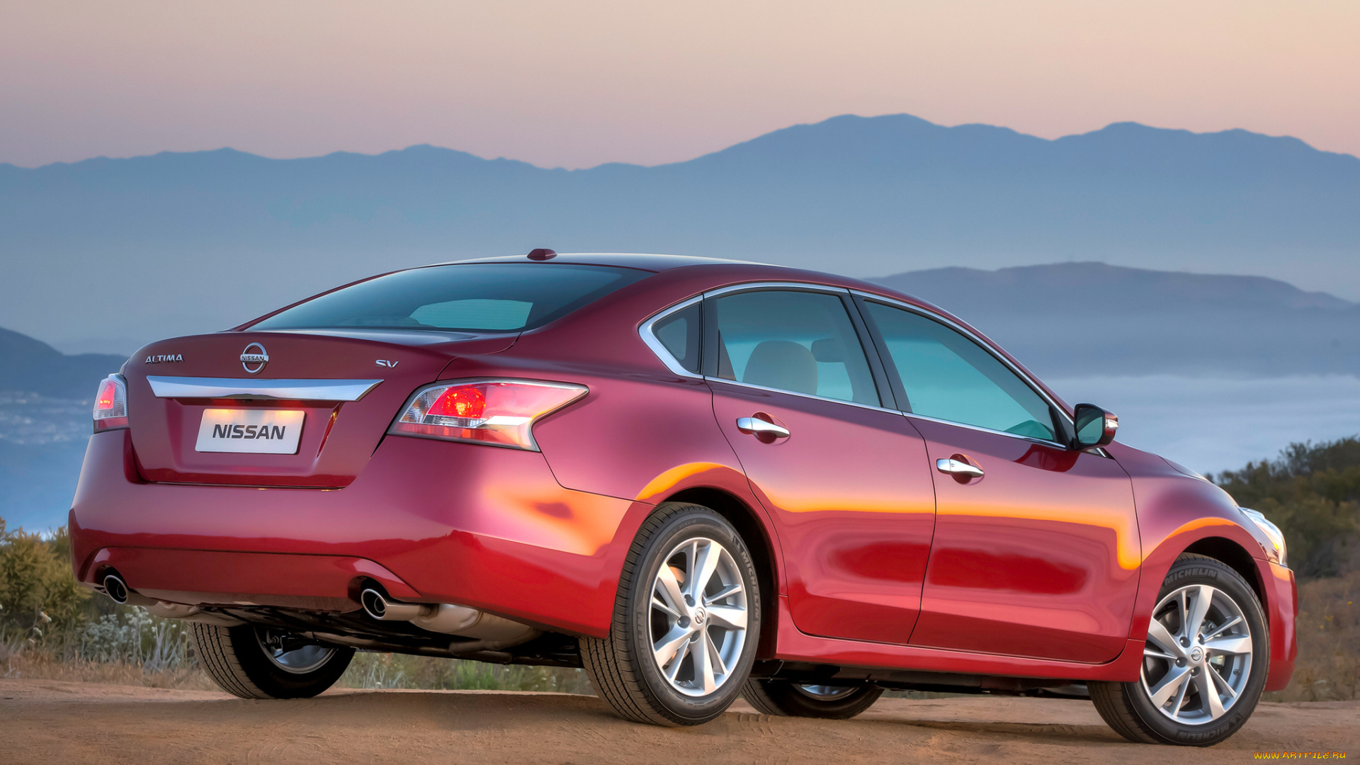 автомобили, nissan, datsun, красный, l33, altima