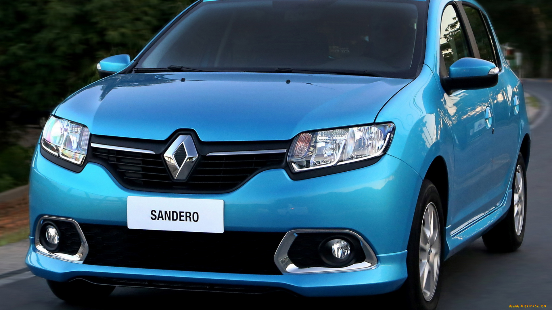 автомобили, renault, 2014г, синий, br-spec, dynamique, sandero