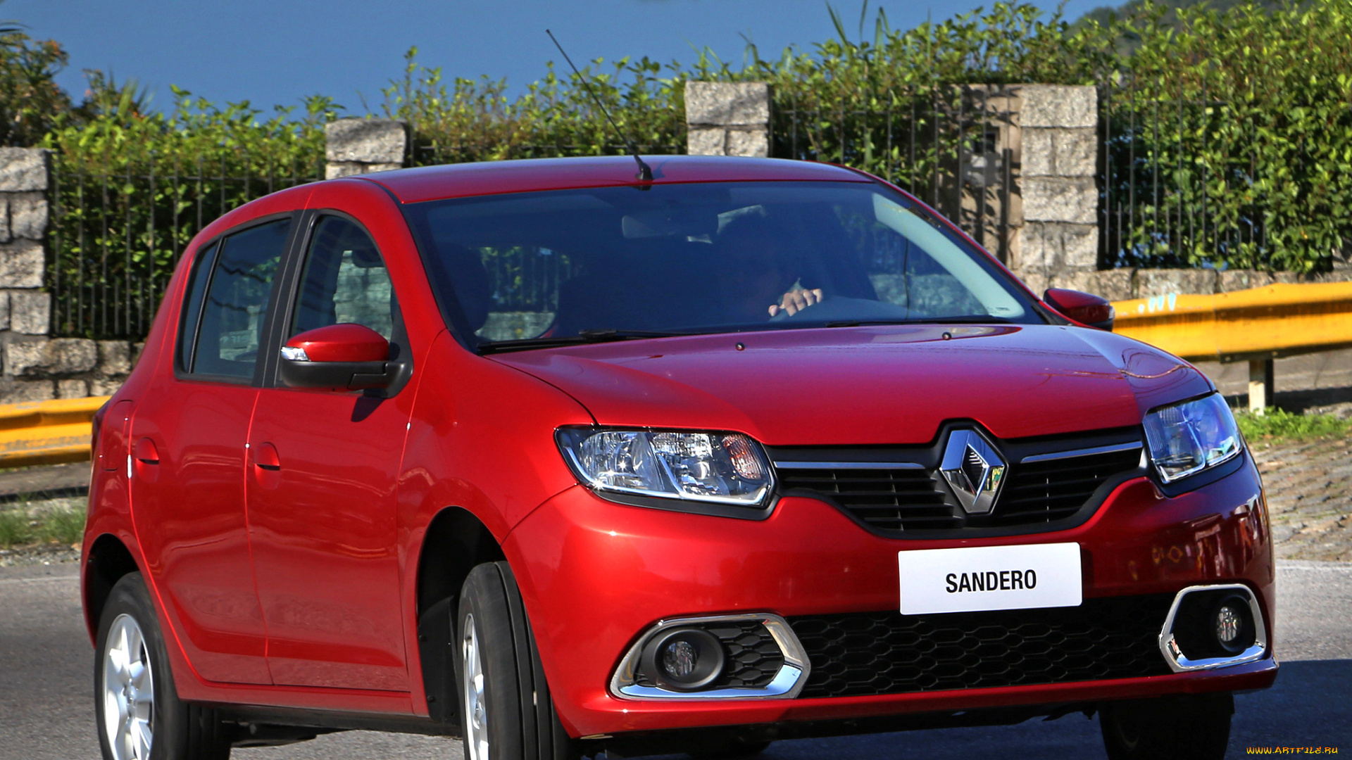 автомобили, renault, красный, 2014г, br-spec, expression, sandero