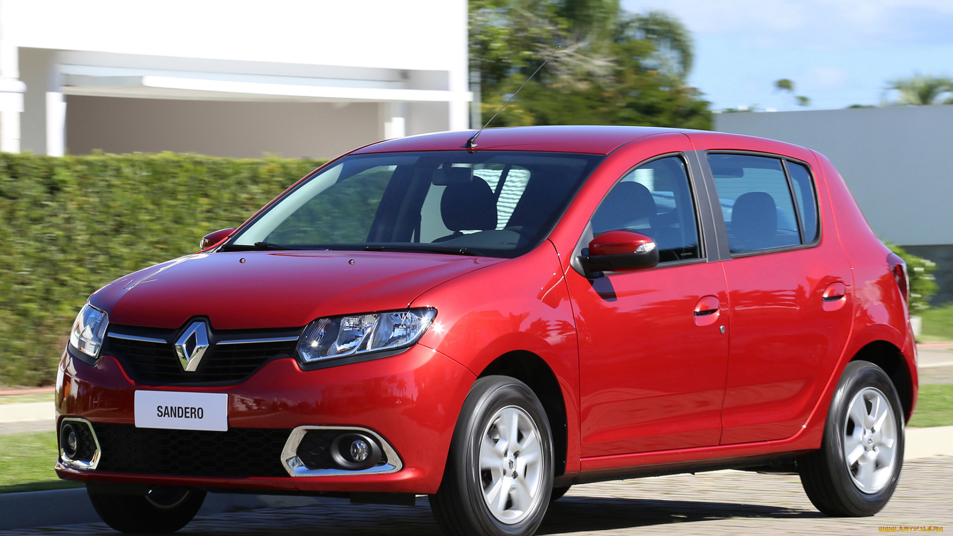 автомобили, renault, красный, 2014г, br-spec, expression, sandero