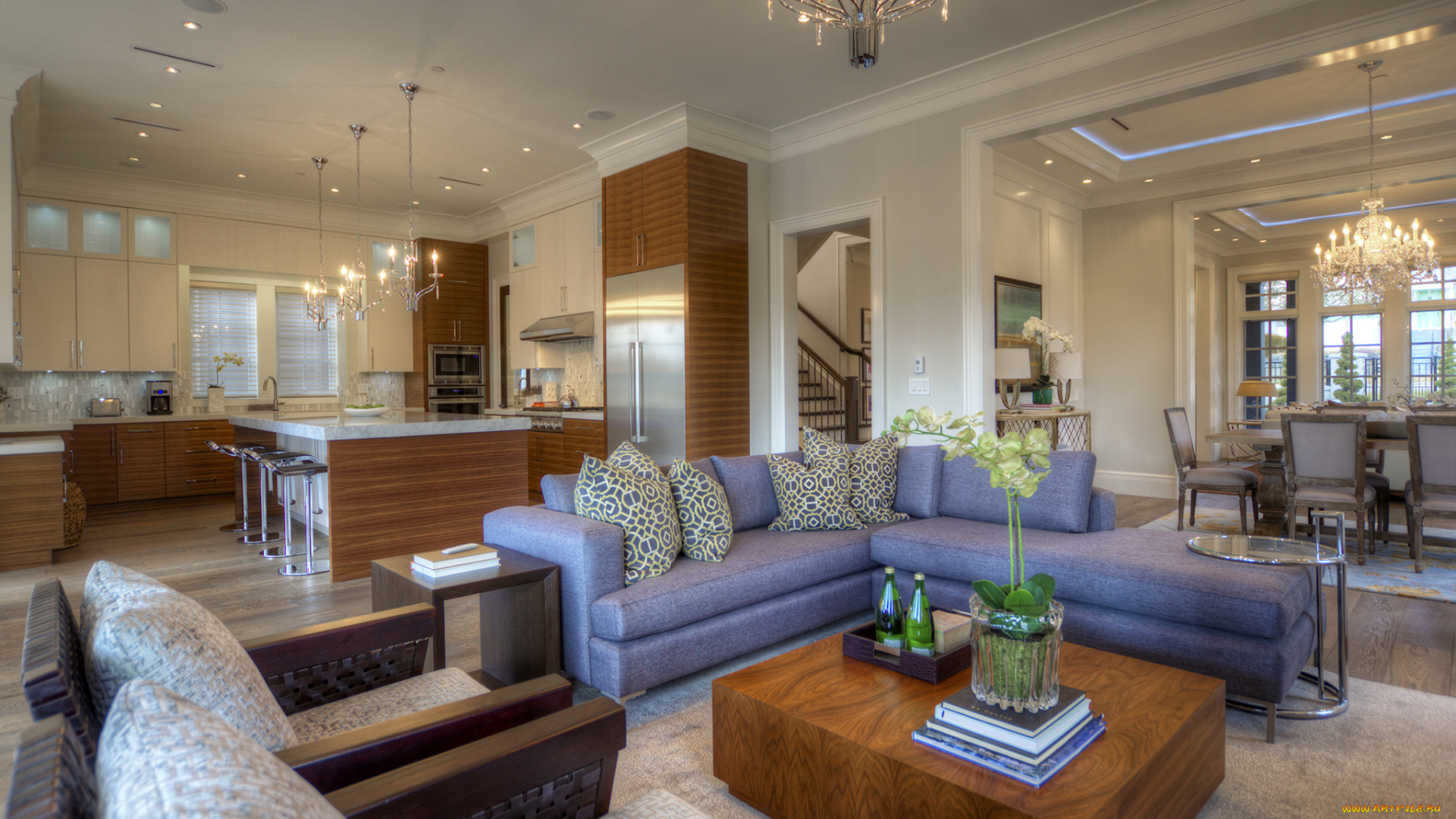 интерьер, гостиная, кресло, диван, дизайн