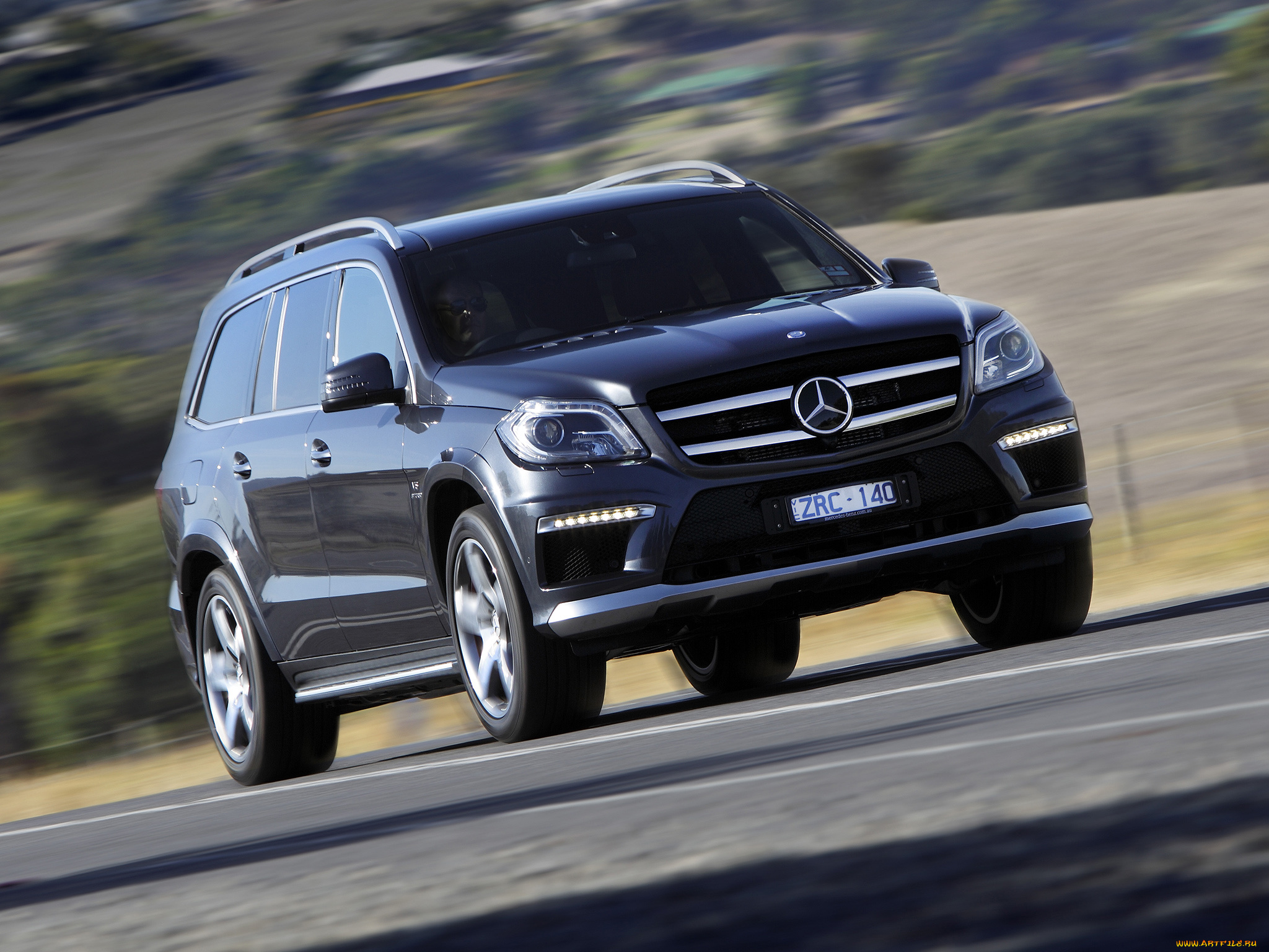 автомобили, mercedes-benz, темный, 2013г, x166, au-spec, gl, 63, amg