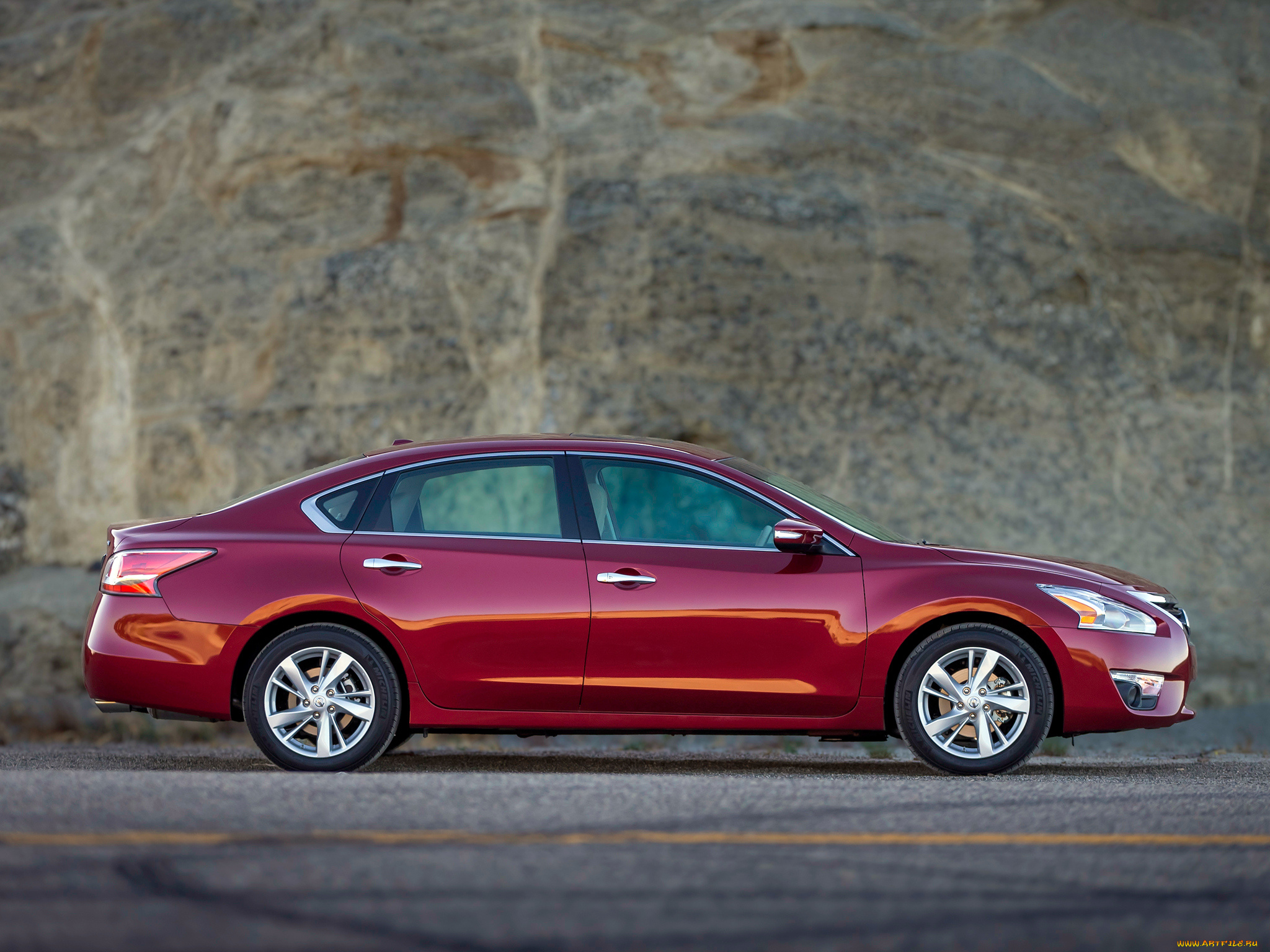 автомобили, nissan, datsun, altima, красный, l33