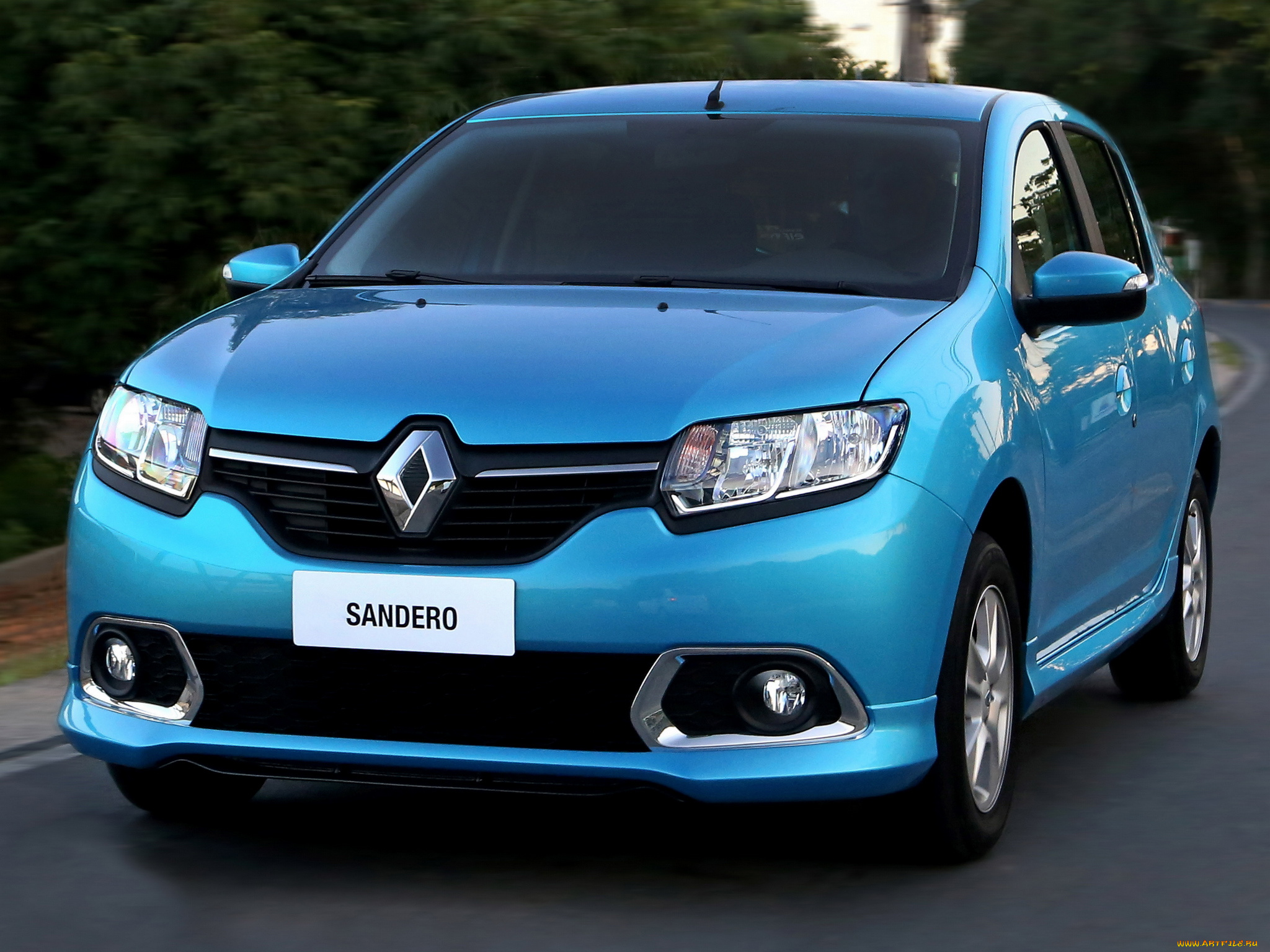 автомобили, renault, 2014г, синий, br-spec, dynamique, sandero