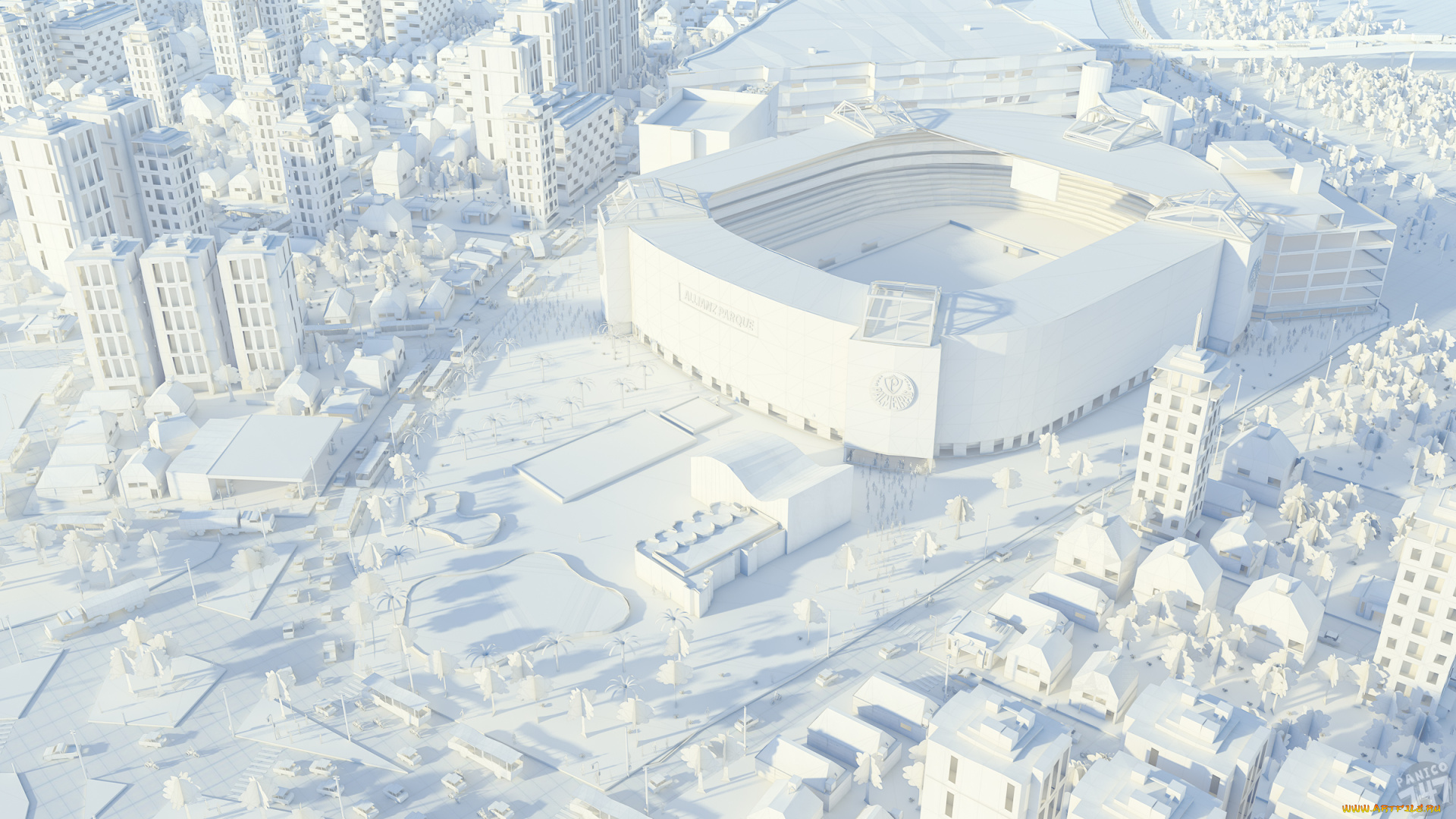 3д, графика, архитектура, , architecture, город, улицы, дома