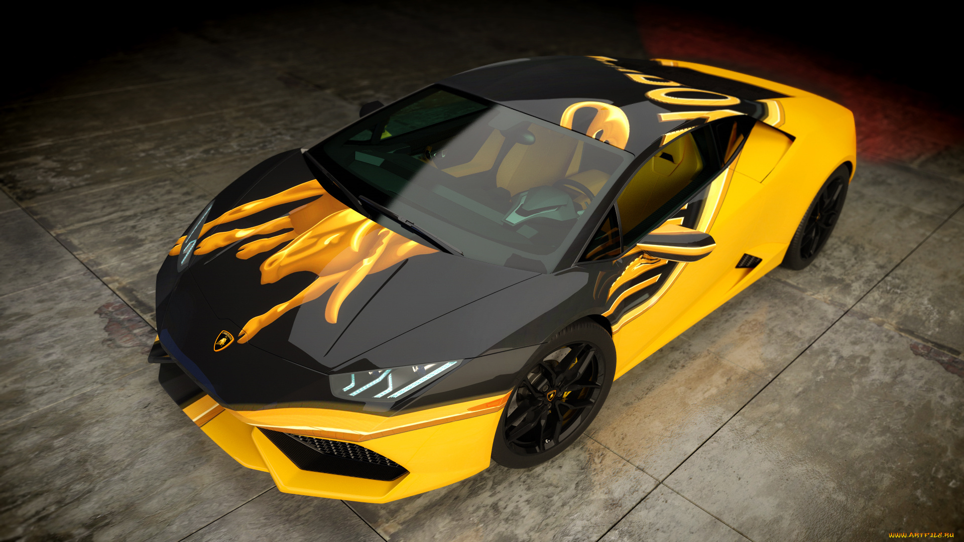 автомобили, 3д, фон, автомобиль