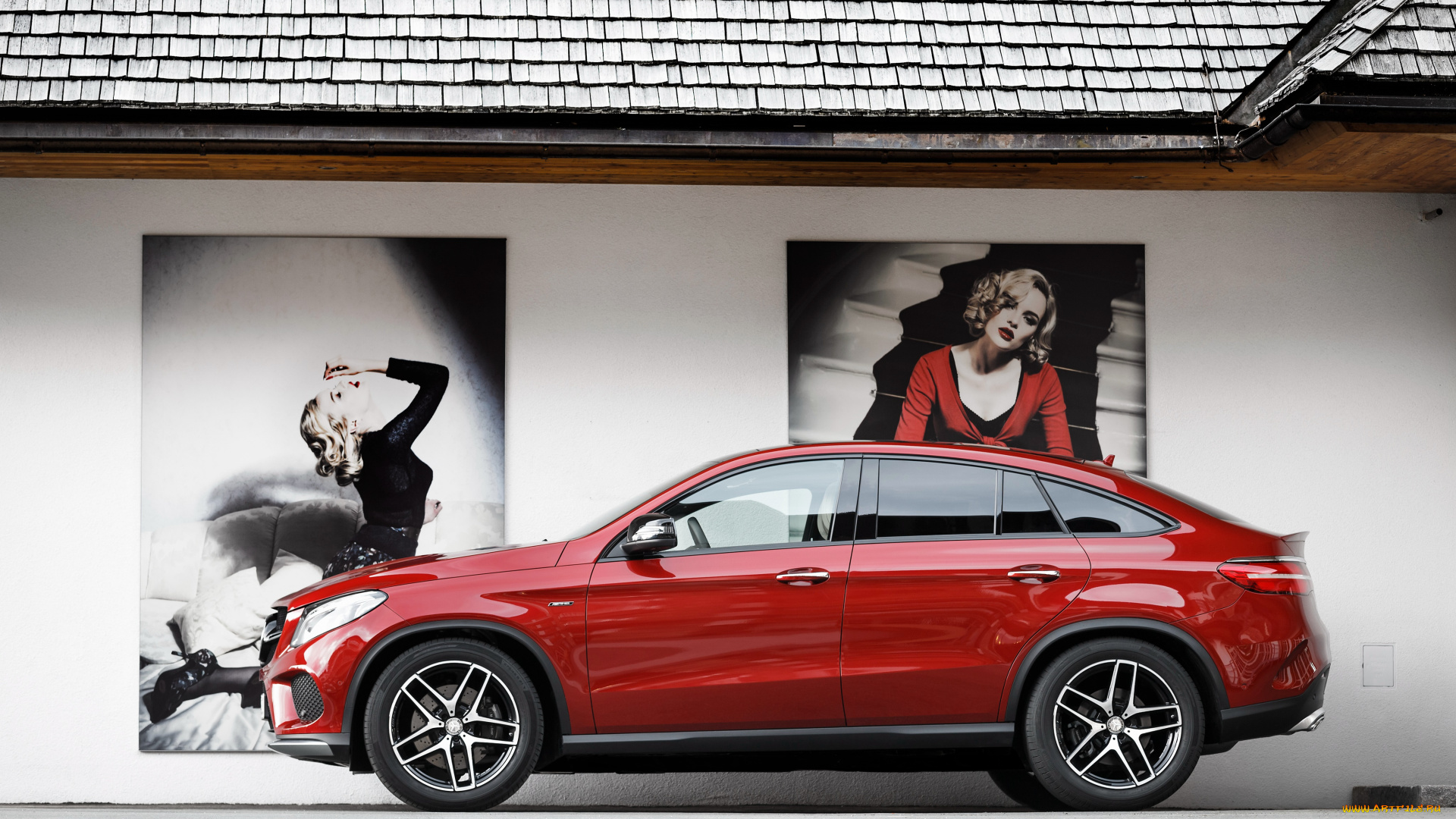 автомобили, mercedes-benz, красный, coupе, c292, 2015г, 450, gle, 4matic, amg