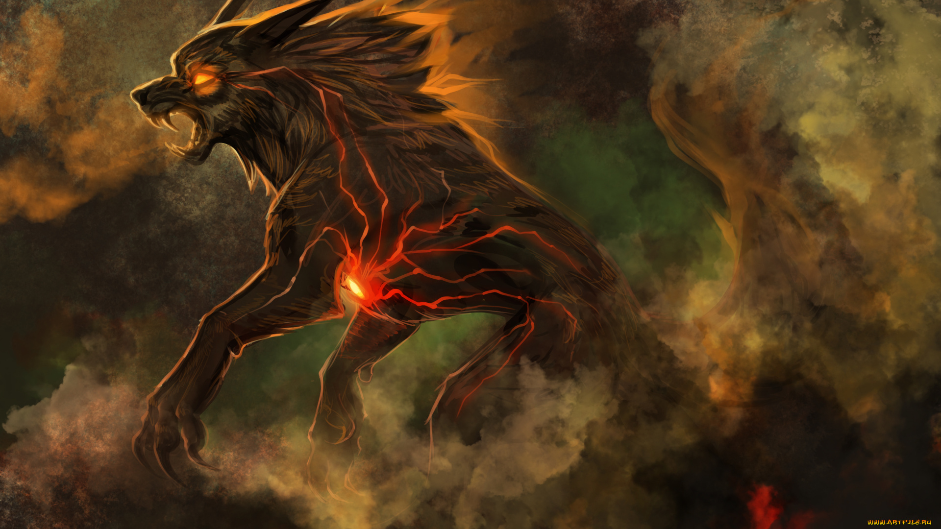 фэнтези, оборотни, собака