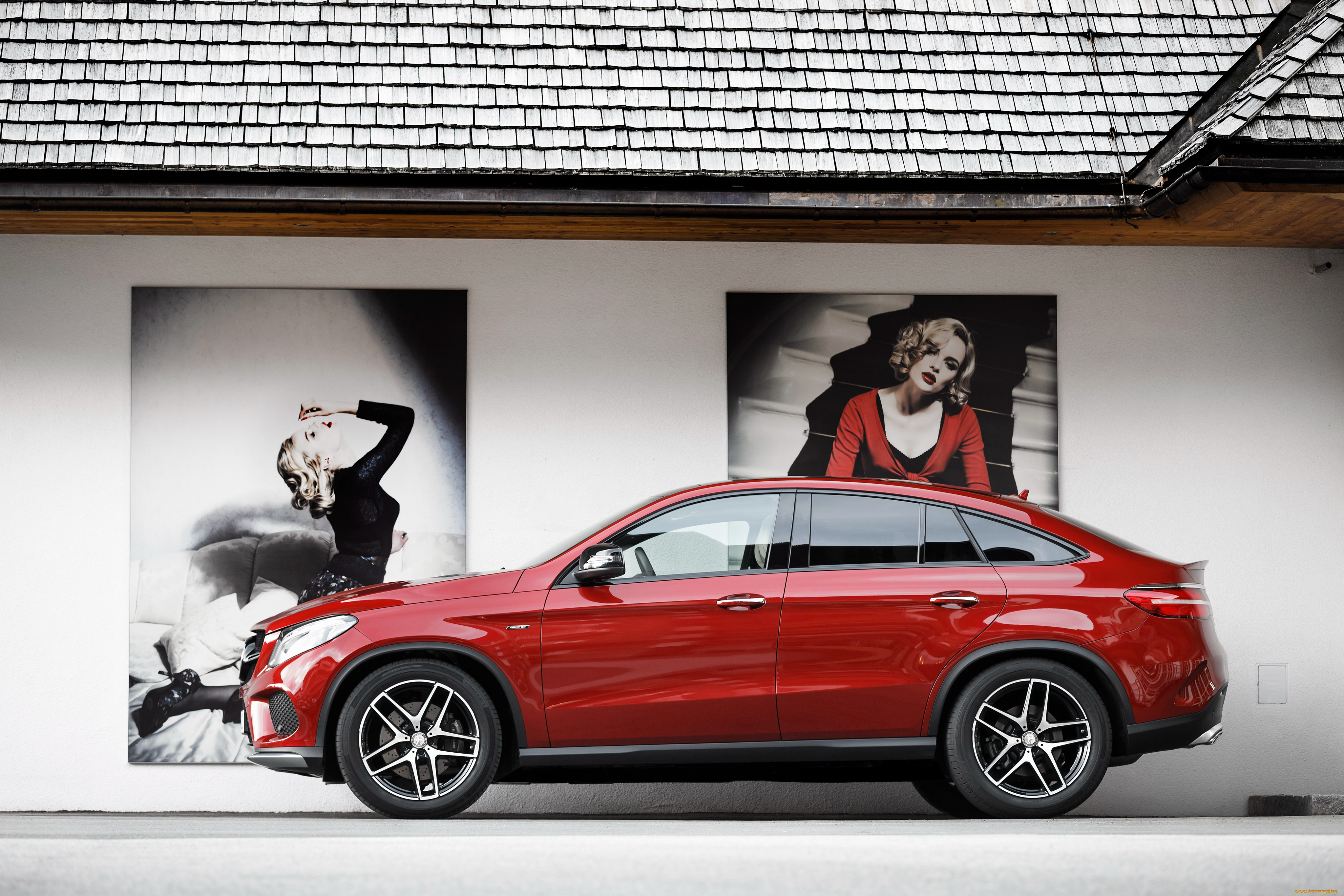 автомобили, mercedes-benz, красный, coupе, c292, 2015г, 450, gle, 4matic, amg