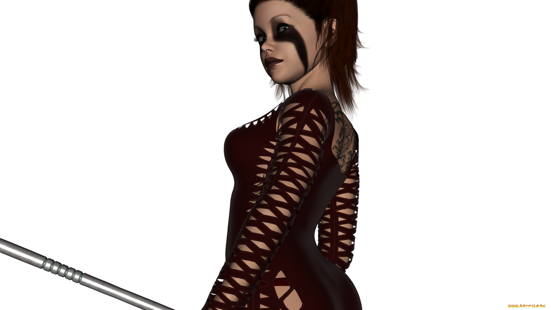 3д, графика, амазонки, , amazon, девушка, взгляд, фон