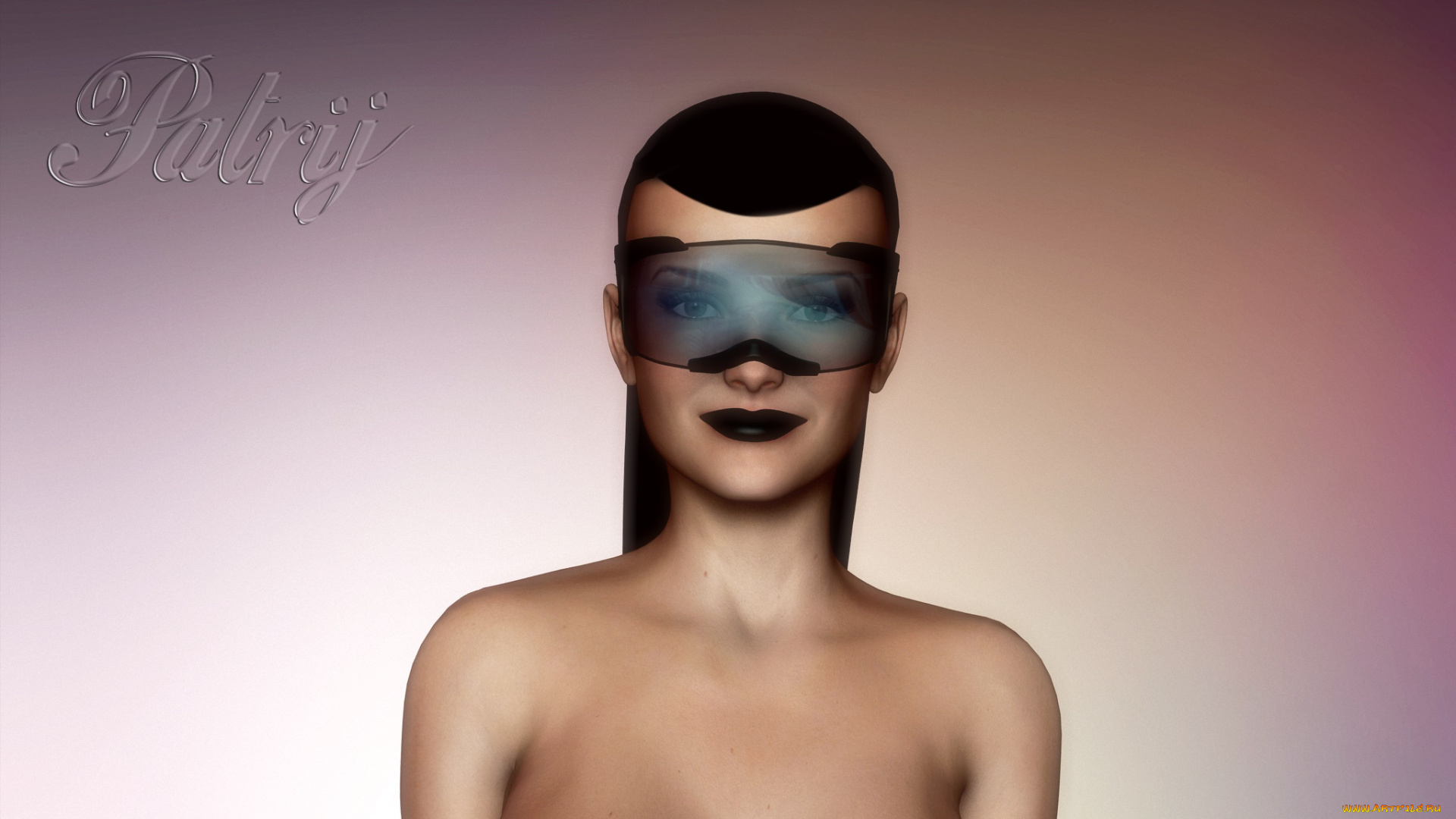 3д, графика, портрет, , portraits, девушка, взгляд, фон