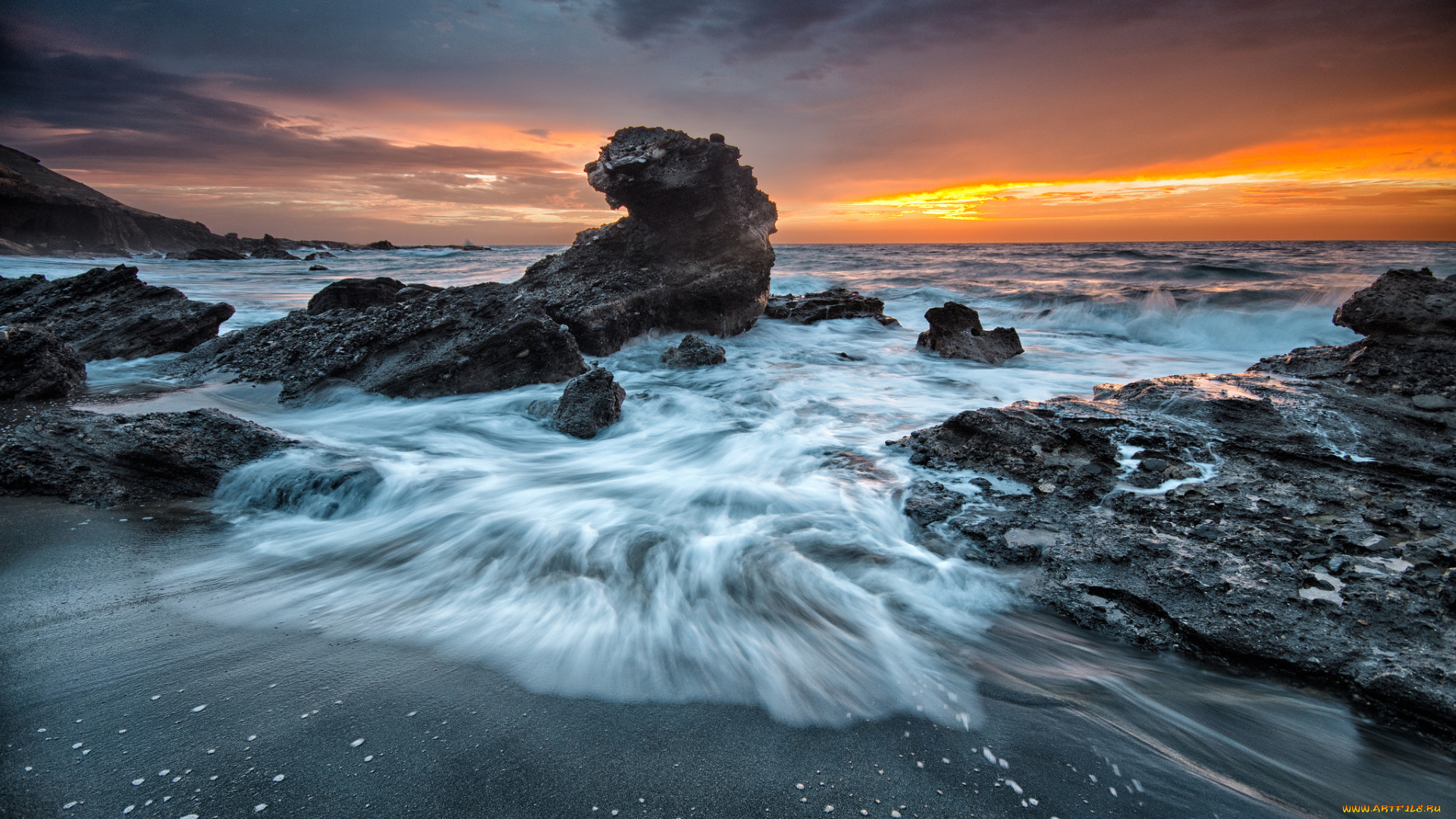 природа, побережье, берег, море