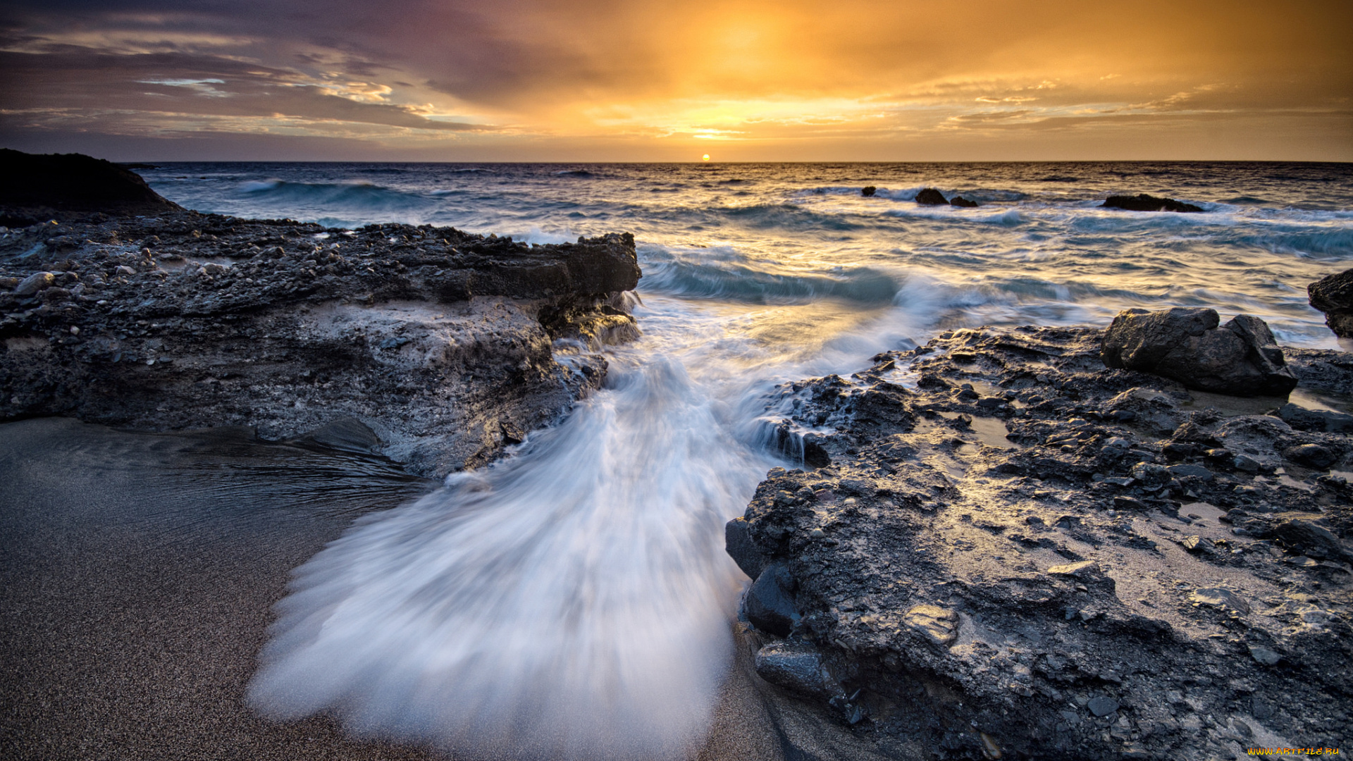 природа, побережье, берег, море