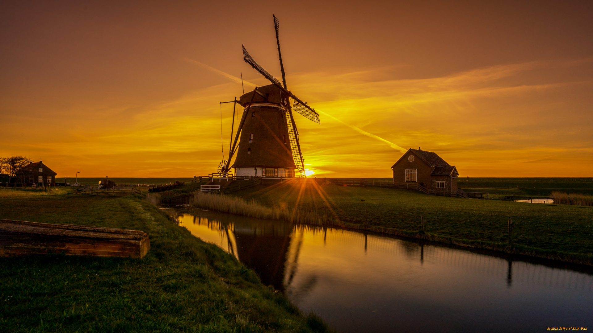 разное, мельницы, ветряк
