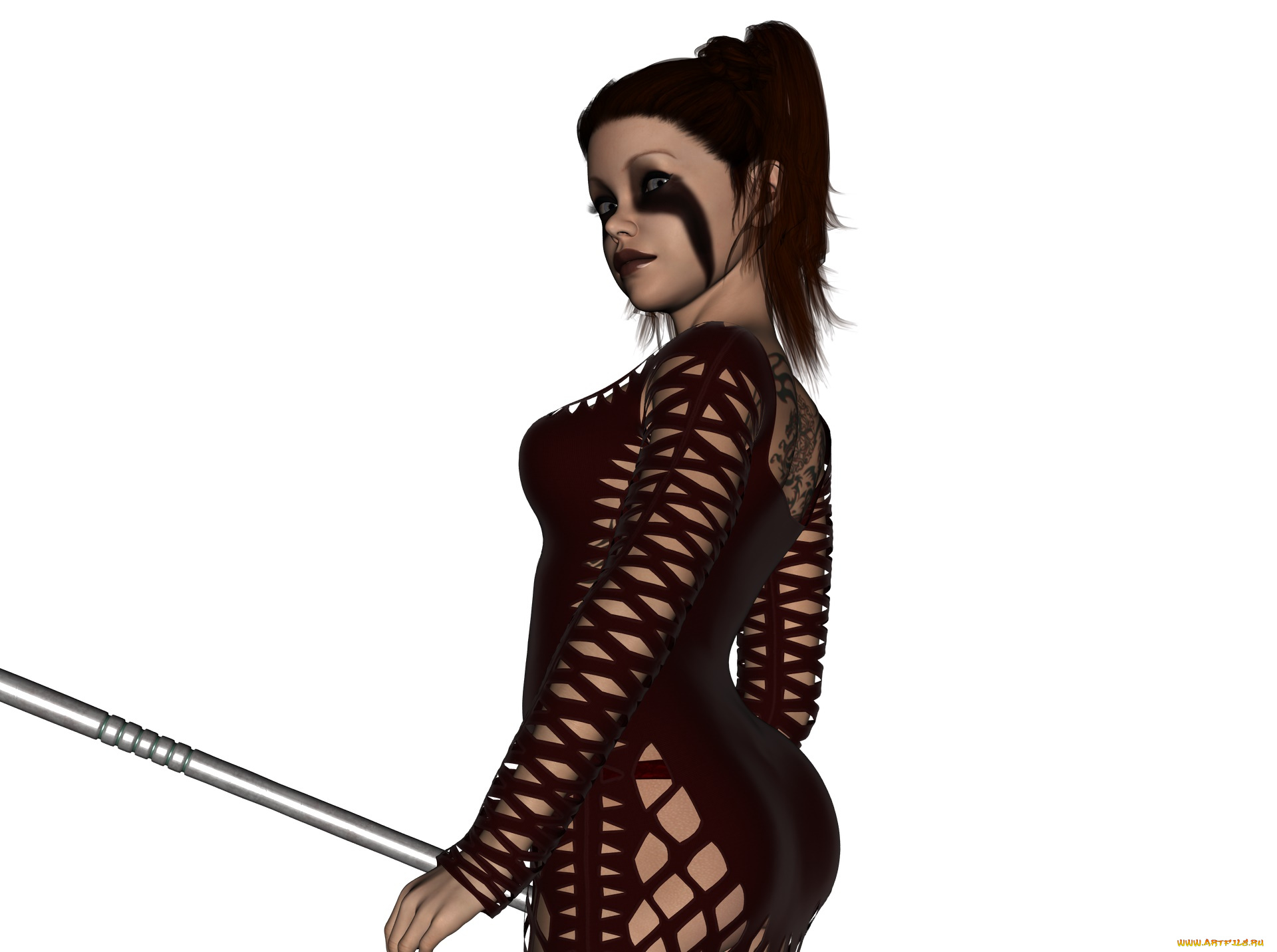 3д, графика, амазонки, , amazon, девушка, взгляд, фон