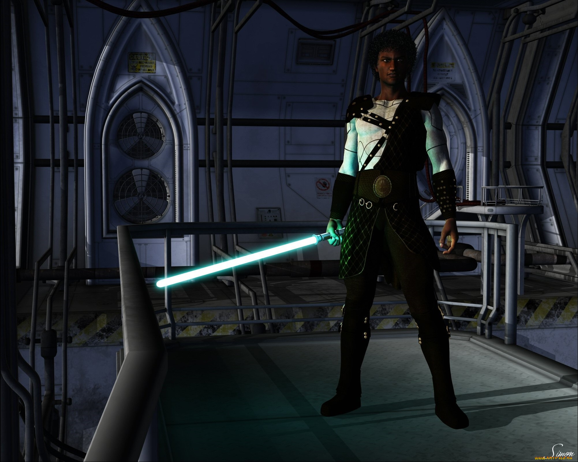 3д, графика, фантазия, , fantasy, мужчина, взгляд, фон, оружие