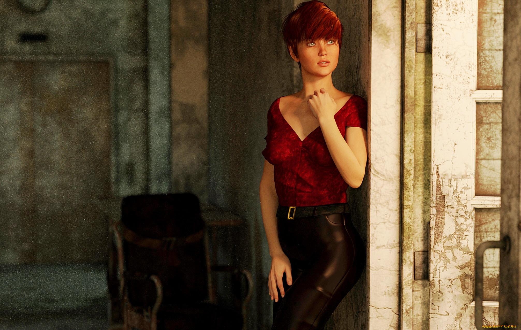 3д, графика, люди, , people, фон, взгляд, девушка