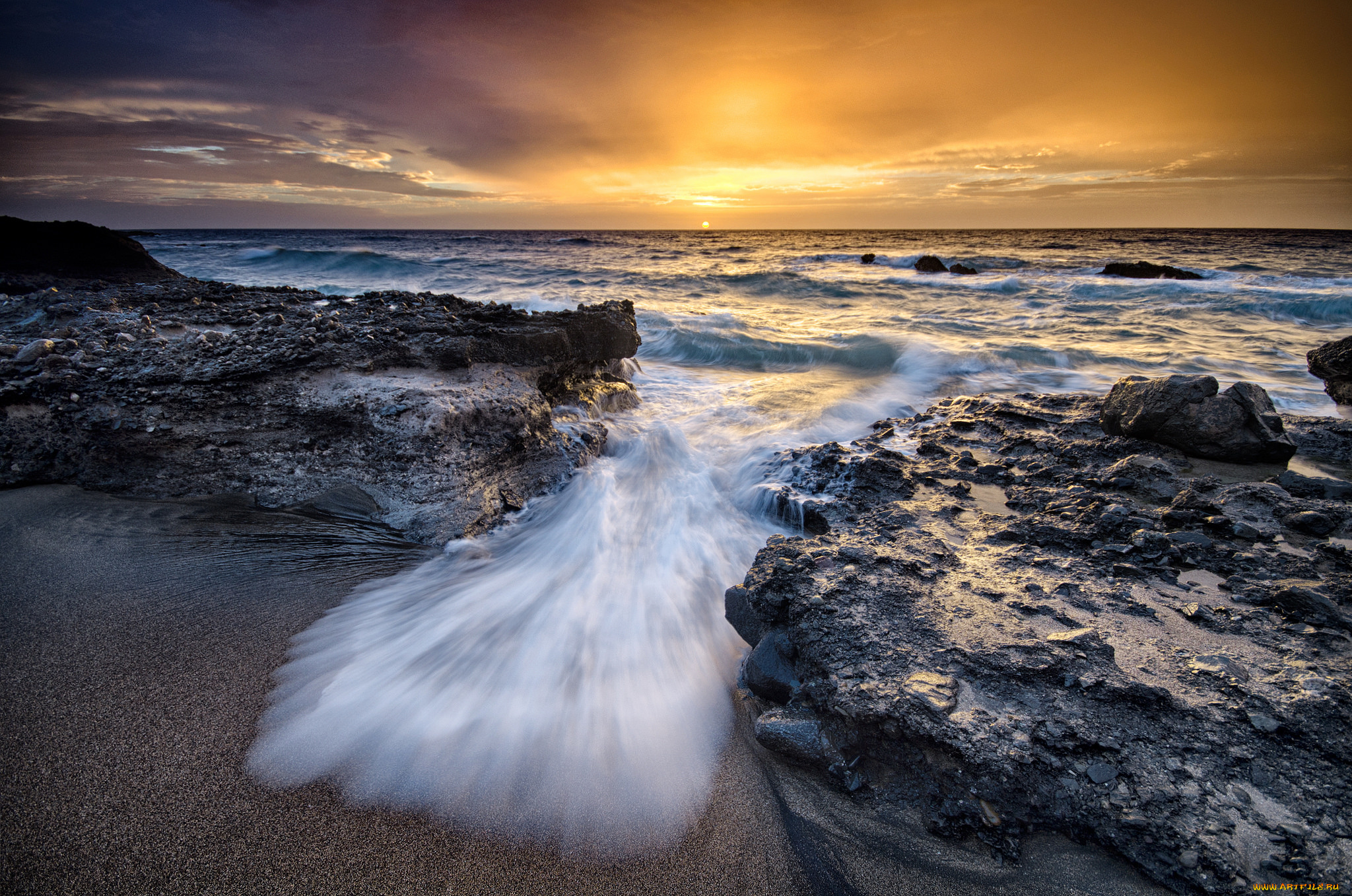 природа, побережье, берег, море