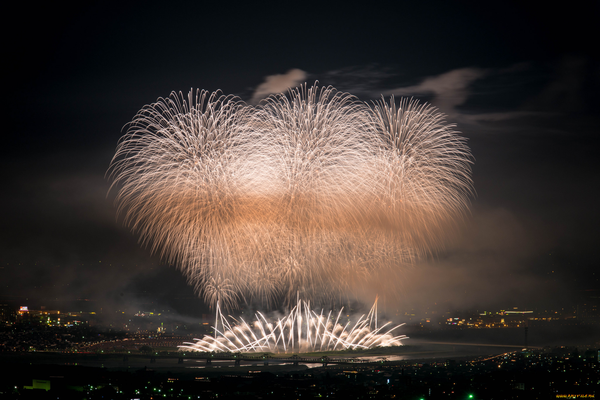 разное, салюты, , фейерверки, ночь, фейерверк