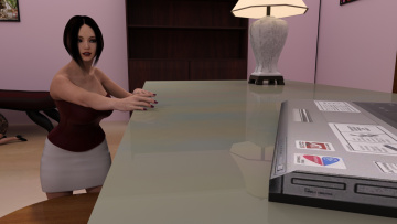 Картинка 3д+графика люди+ people девушка взгляд фон