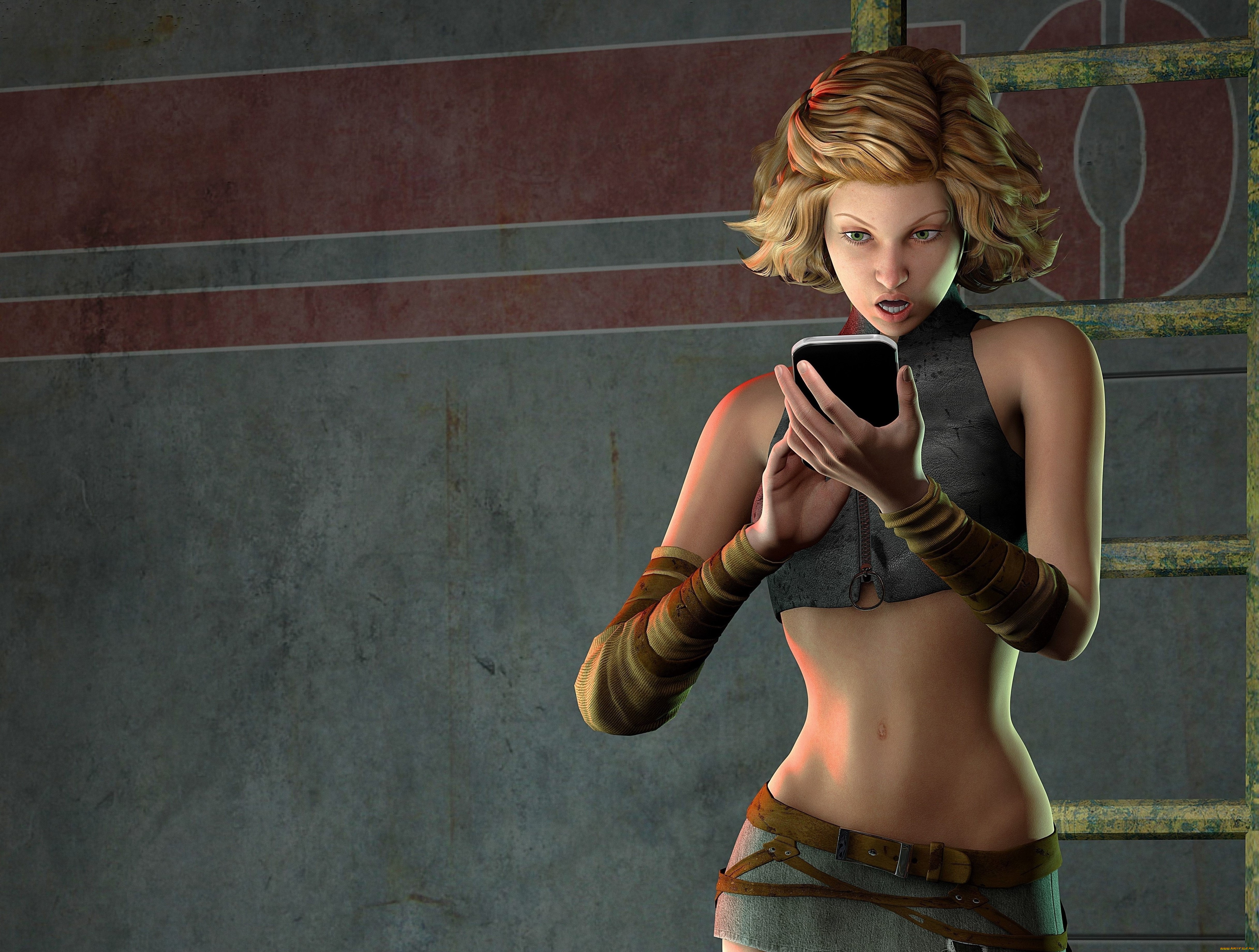 3д, графика, люди, , people, девушка, взгляд, фон