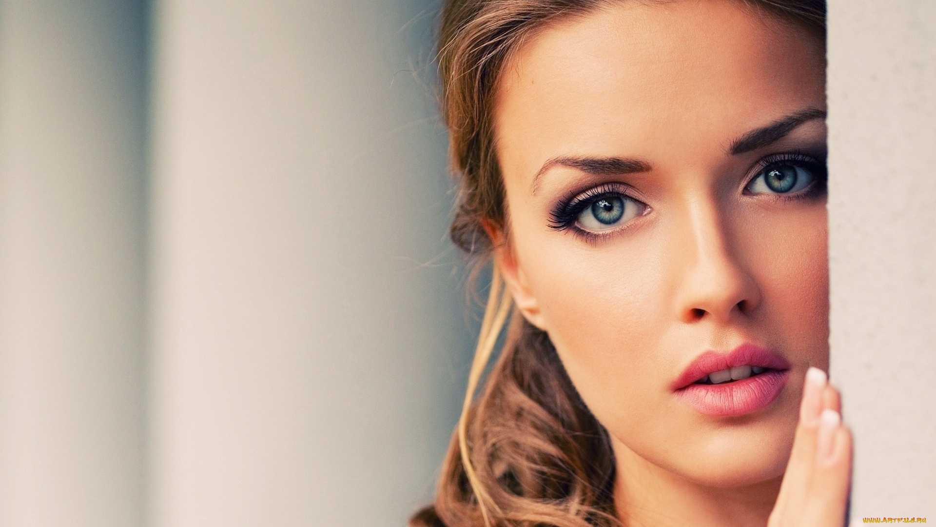 девушки, -unsort, , лица, , портреты, блондинка, стена, лицо